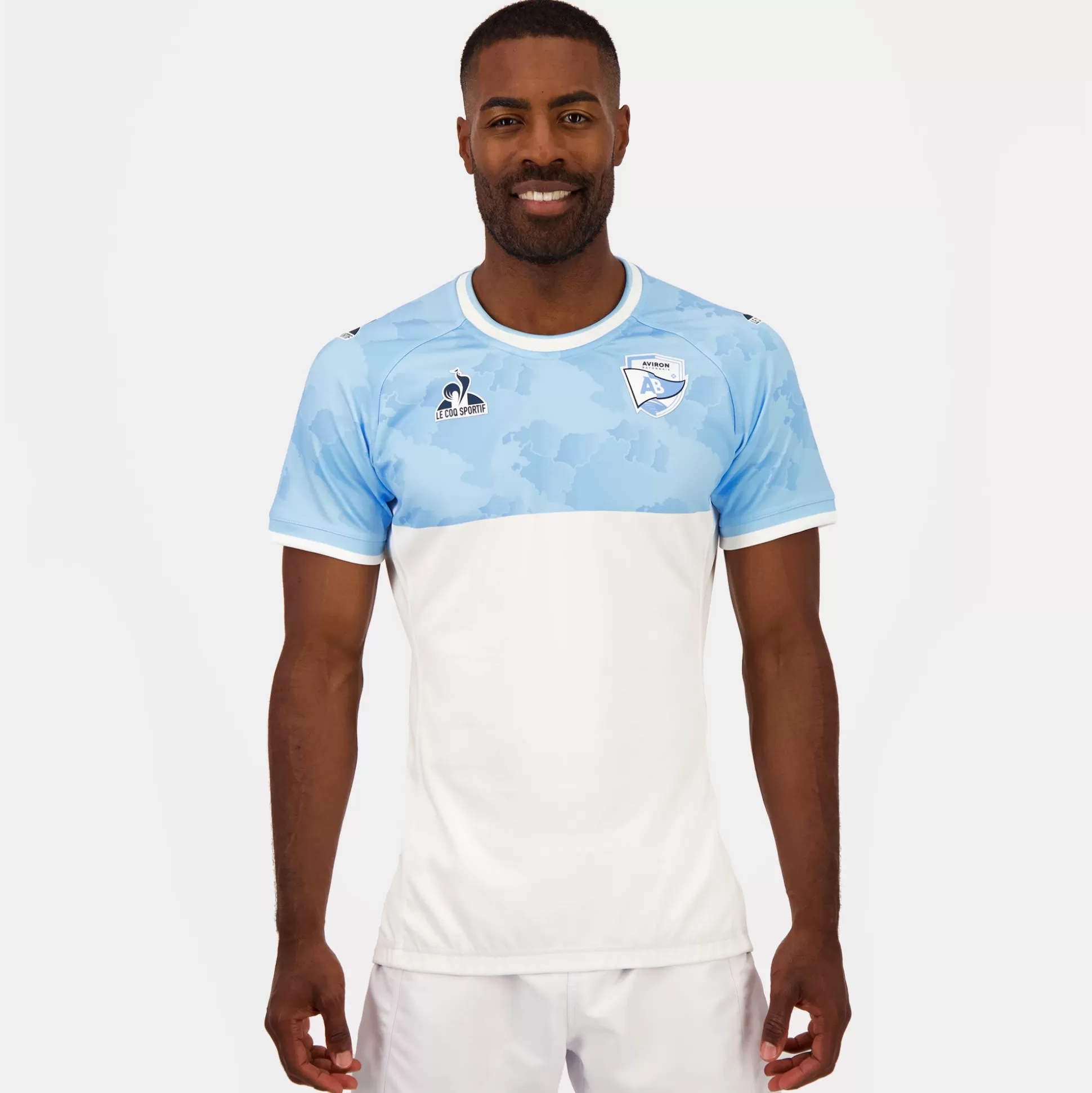 Homme Le Coq Sportif Aviron Bayonnais - tenue de match Maillot pro Third officiel Aviron Bayonnais