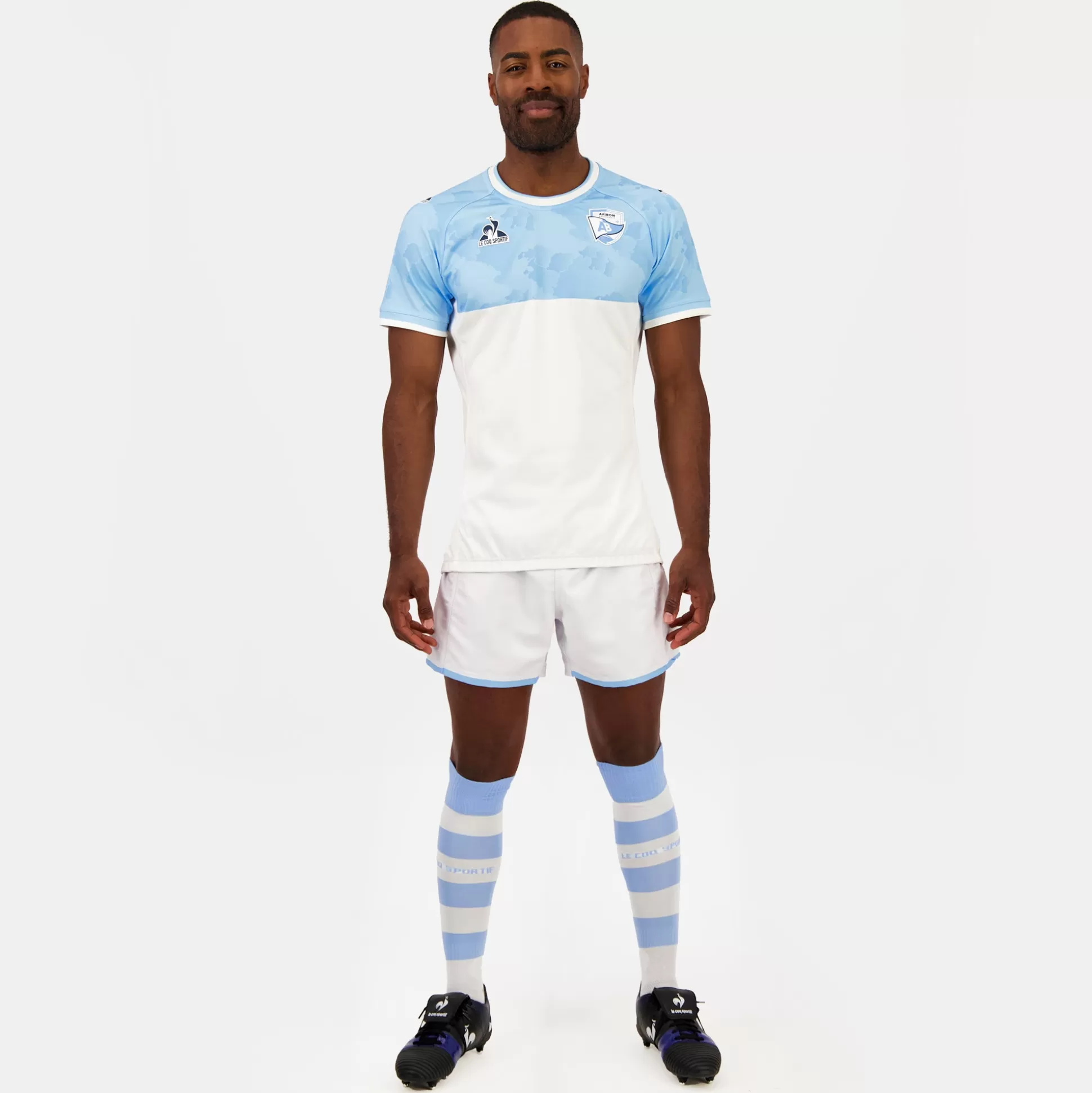 Homme Le Coq Sportif Aviron Bayonnais - tenue de match Maillot pro Third officiel Aviron Bayonnais