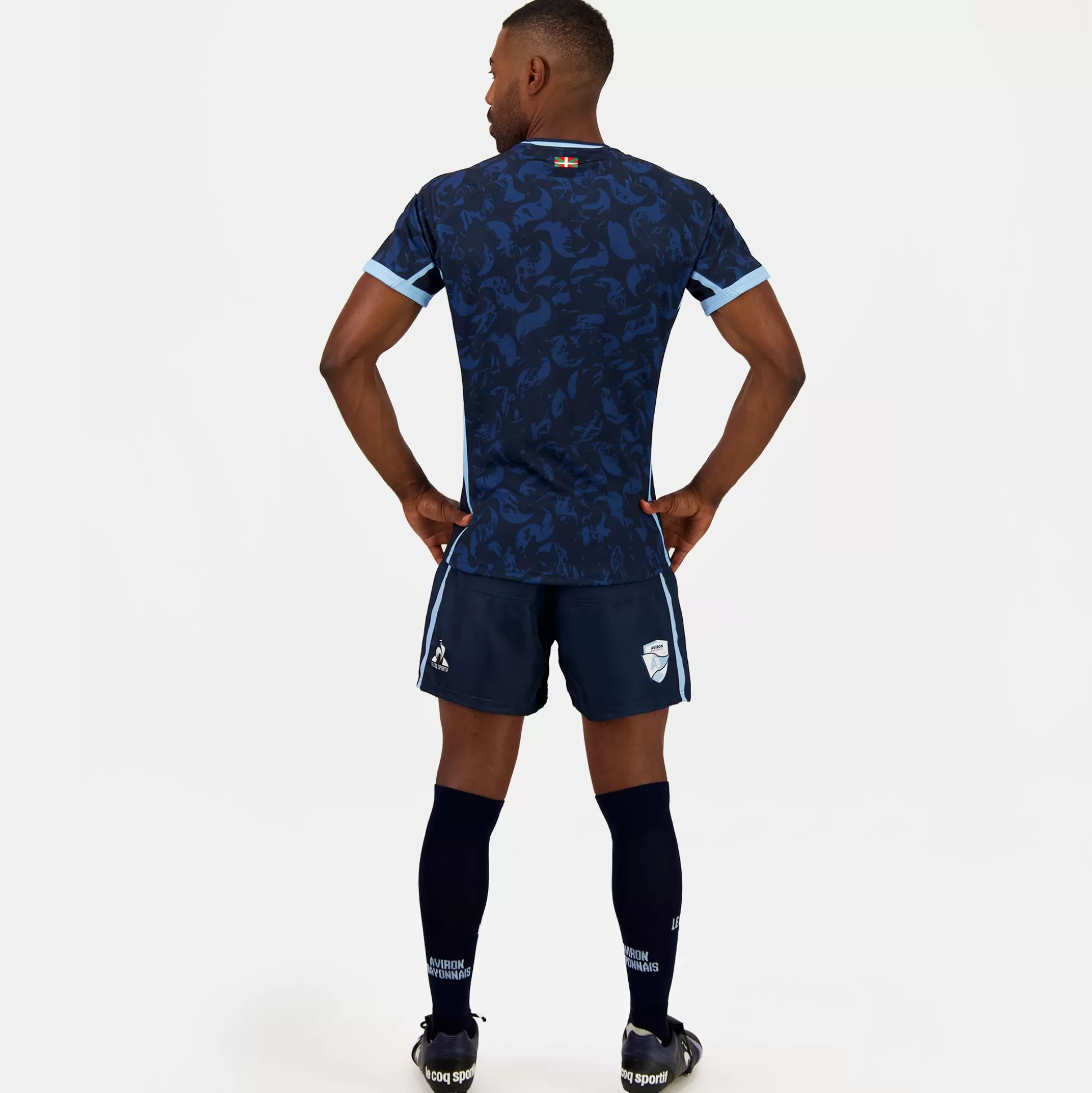 aviron_bayonnais__tenue_de_match_short_unisexe_4.webp Homme Le Coq Sportif Aviron Bayonnais - tenue de match Short Unisexe