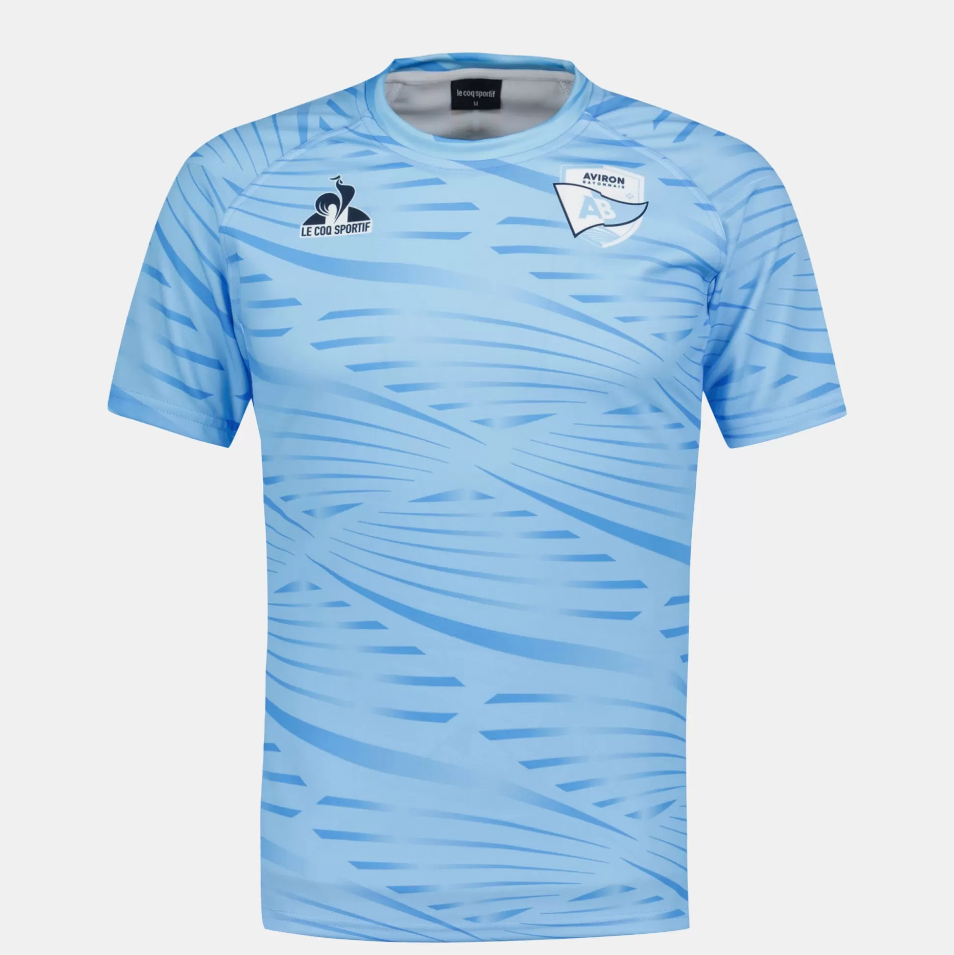 Homme Le Coq Sportif Aviron Bayonnais - tenue d'entrainement Maillot Pré match officiel Aviron Bayonnais Homme