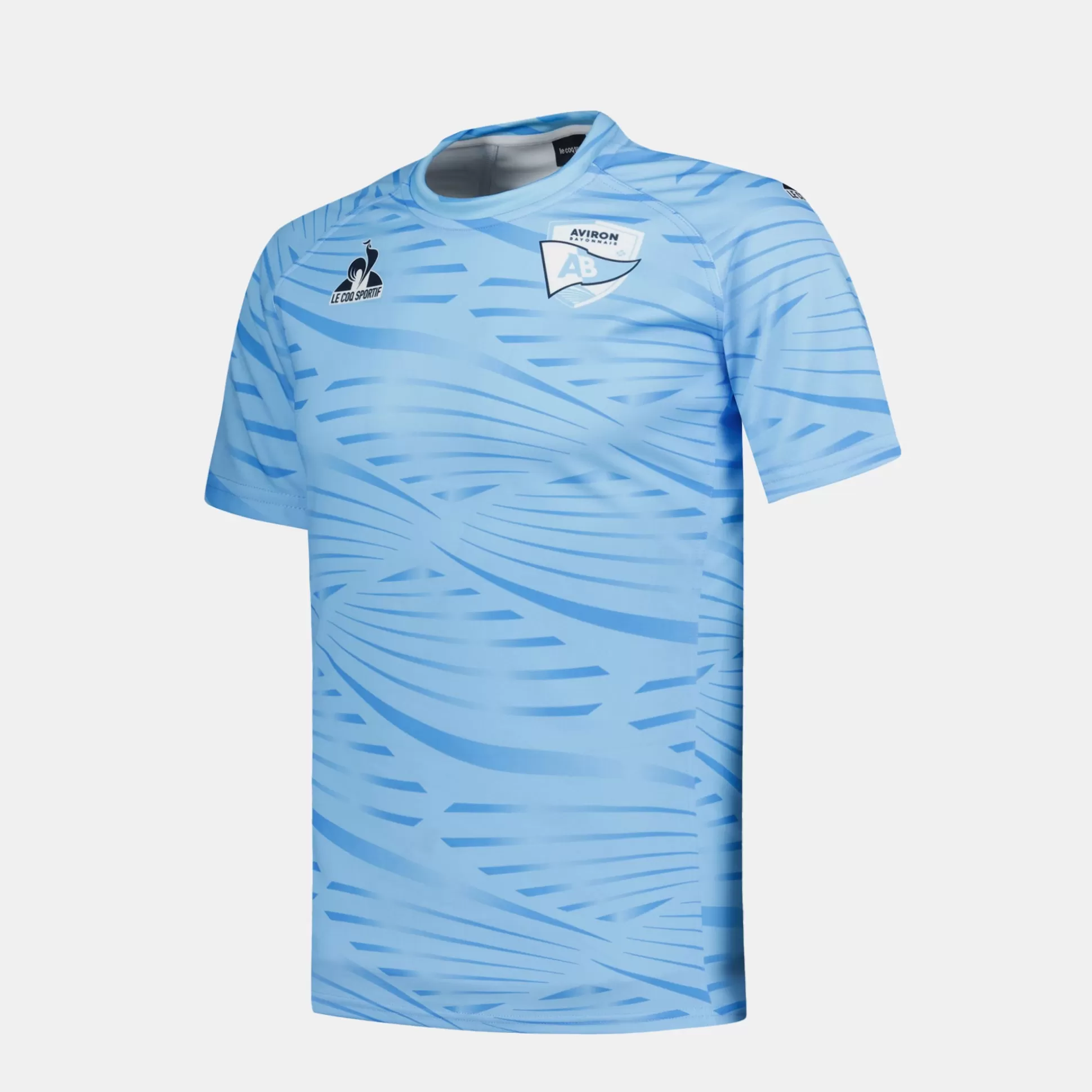 Homme Le Coq Sportif Aviron Bayonnais - tenue d'entrainement Maillot Pré match officiel Aviron Bayonnais Homme
