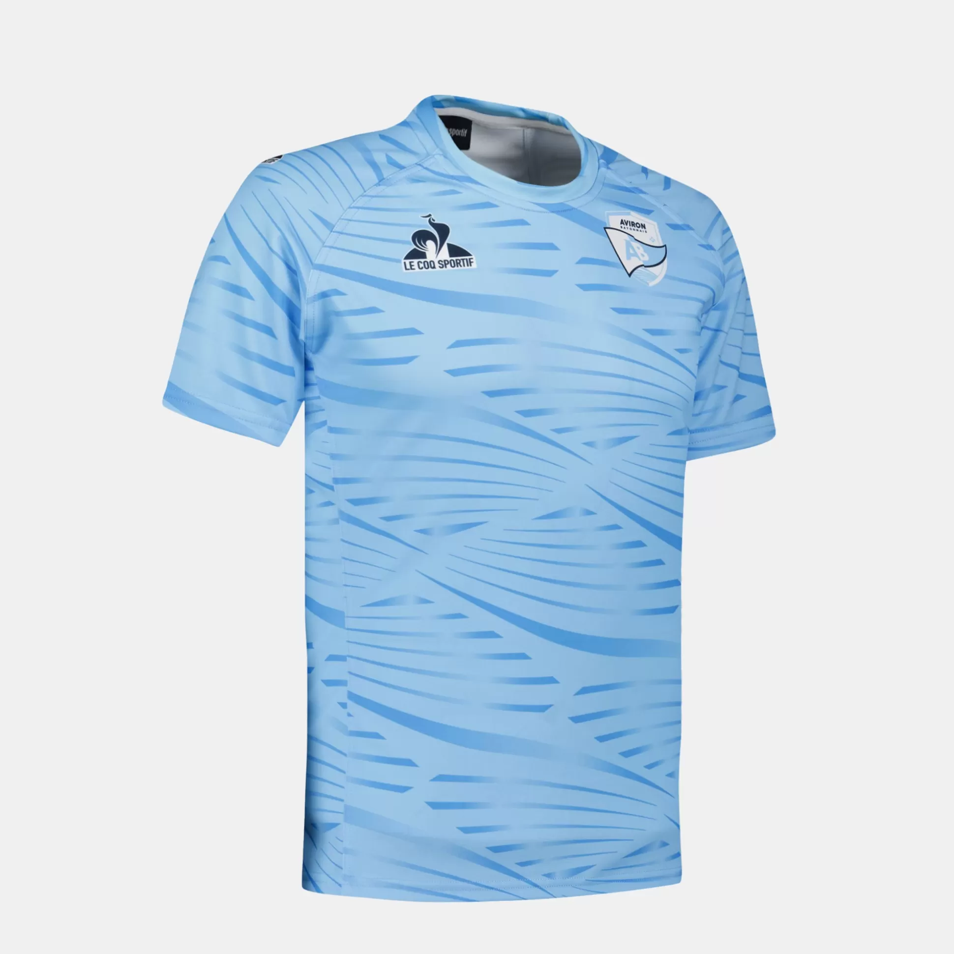 Homme Le Coq Sportif Aviron Bayonnais - tenue d'entrainement Maillot Pré match officiel Aviron Bayonnais Homme