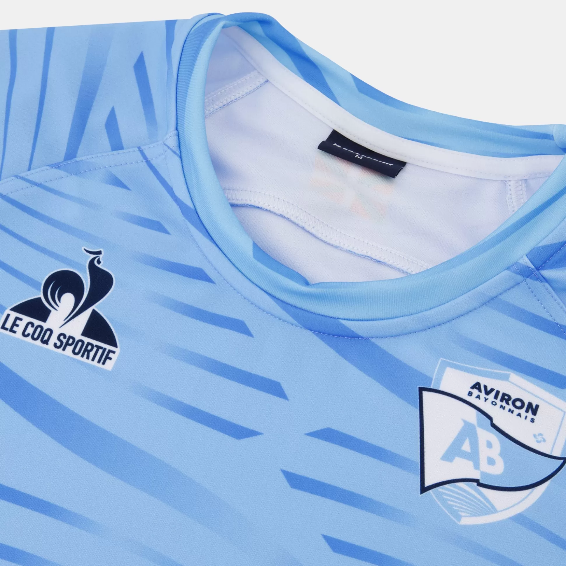 Homme Le Coq Sportif Aviron Bayonnais - tenue d'entrainement Maillot Pré match officiel Aviron Bayonnais Homme