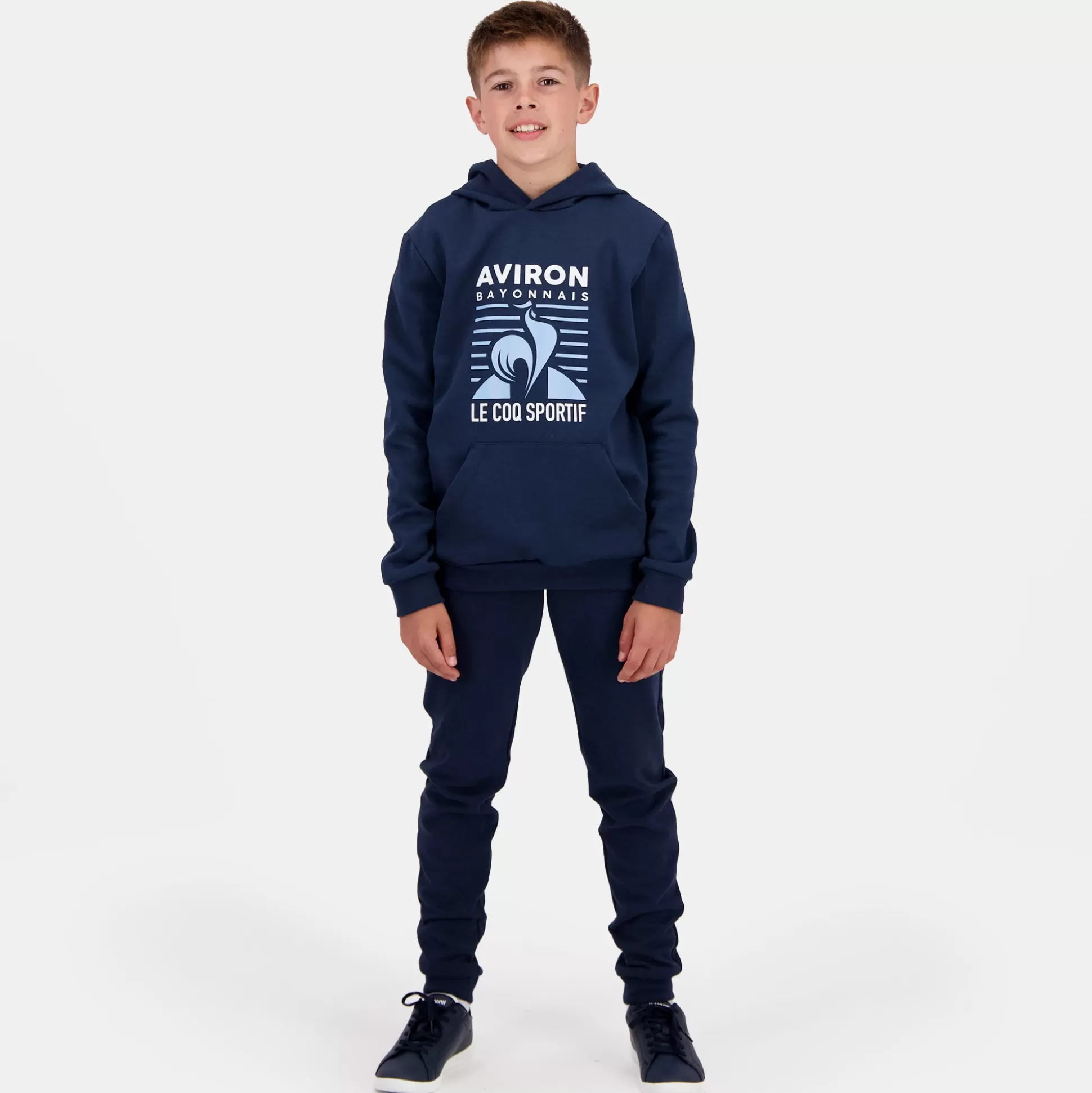 aviron_bayonnais_sweat__capuche_enfant_4.webp Enfant Le Coq Sportif Aviron Bayonnais Sweat à capuche Enfant