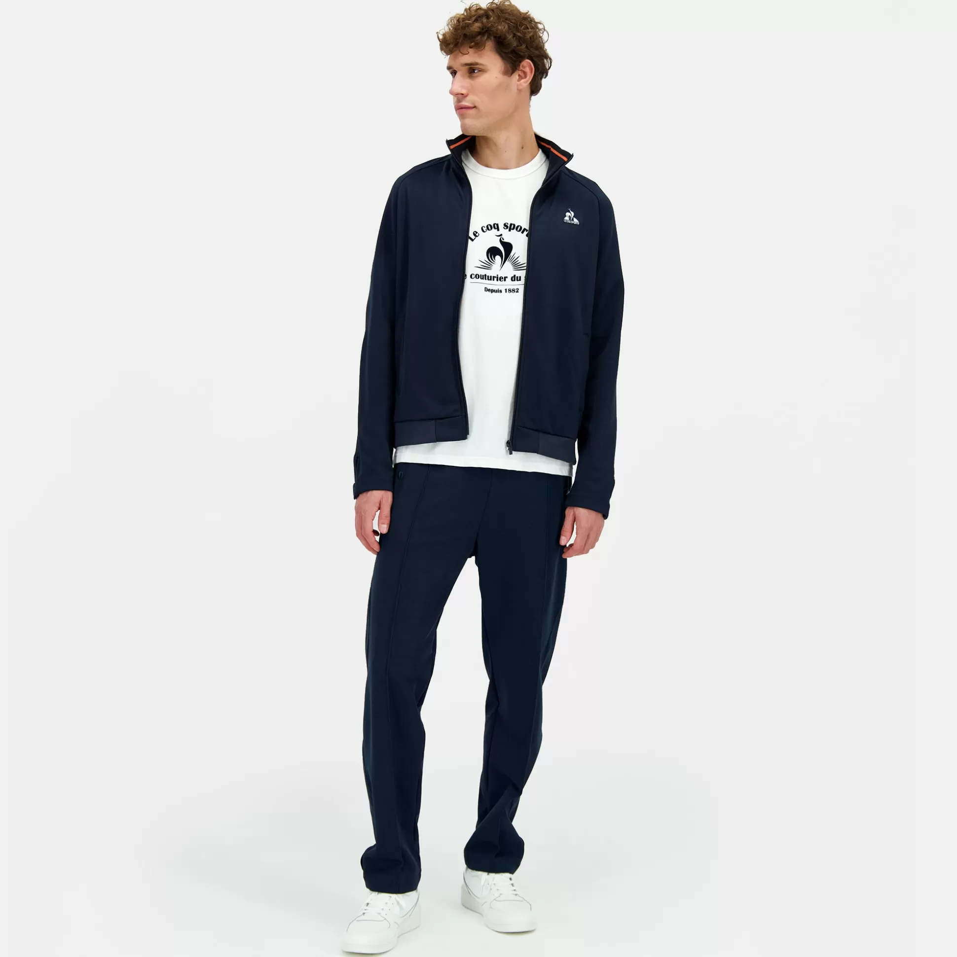 Homme Le Coq Sportif Héritage Veste zippée bleu marine Homme