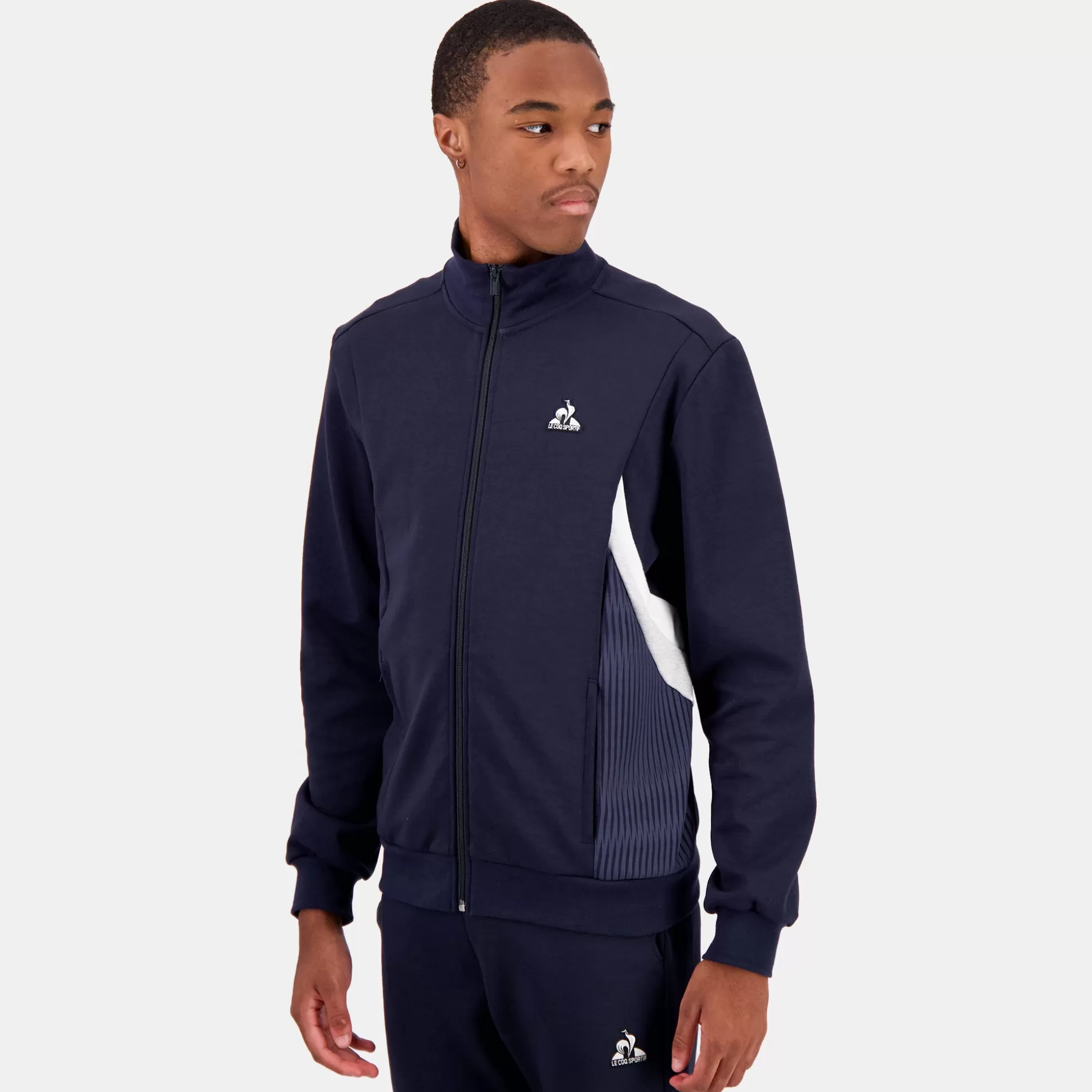 Homme Le Coq Sportif Héritage Veste zippée bleue marine Homme