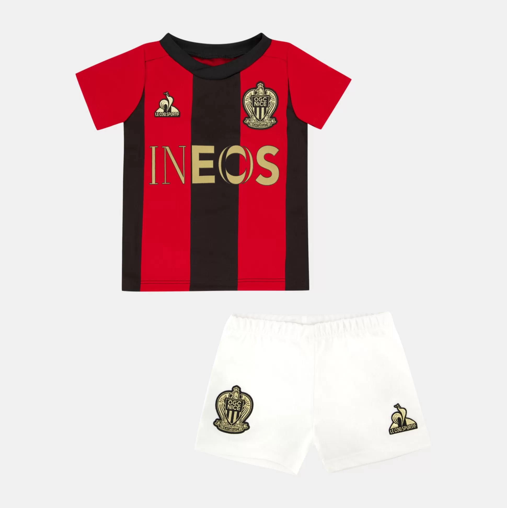 Enfant Le Coq Sportif OGC Nice - Tenue de match Ensemble maillot et short bébé