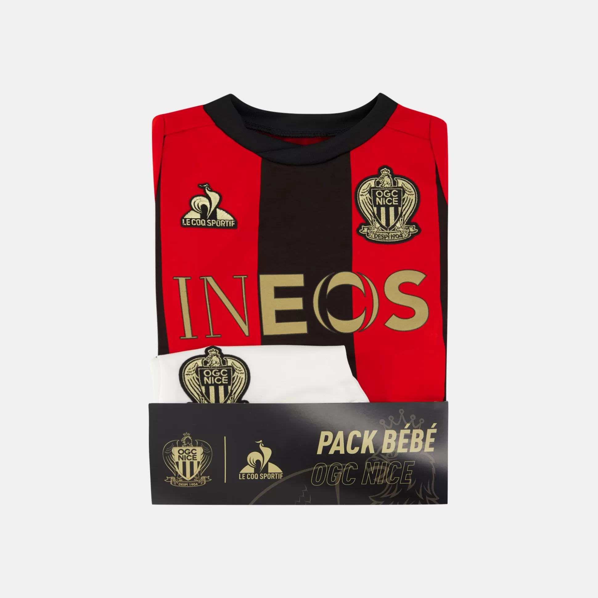 Enfant Le Coq Sportif OGC Nice - Tenue de match Ensemble maillot et short bébé