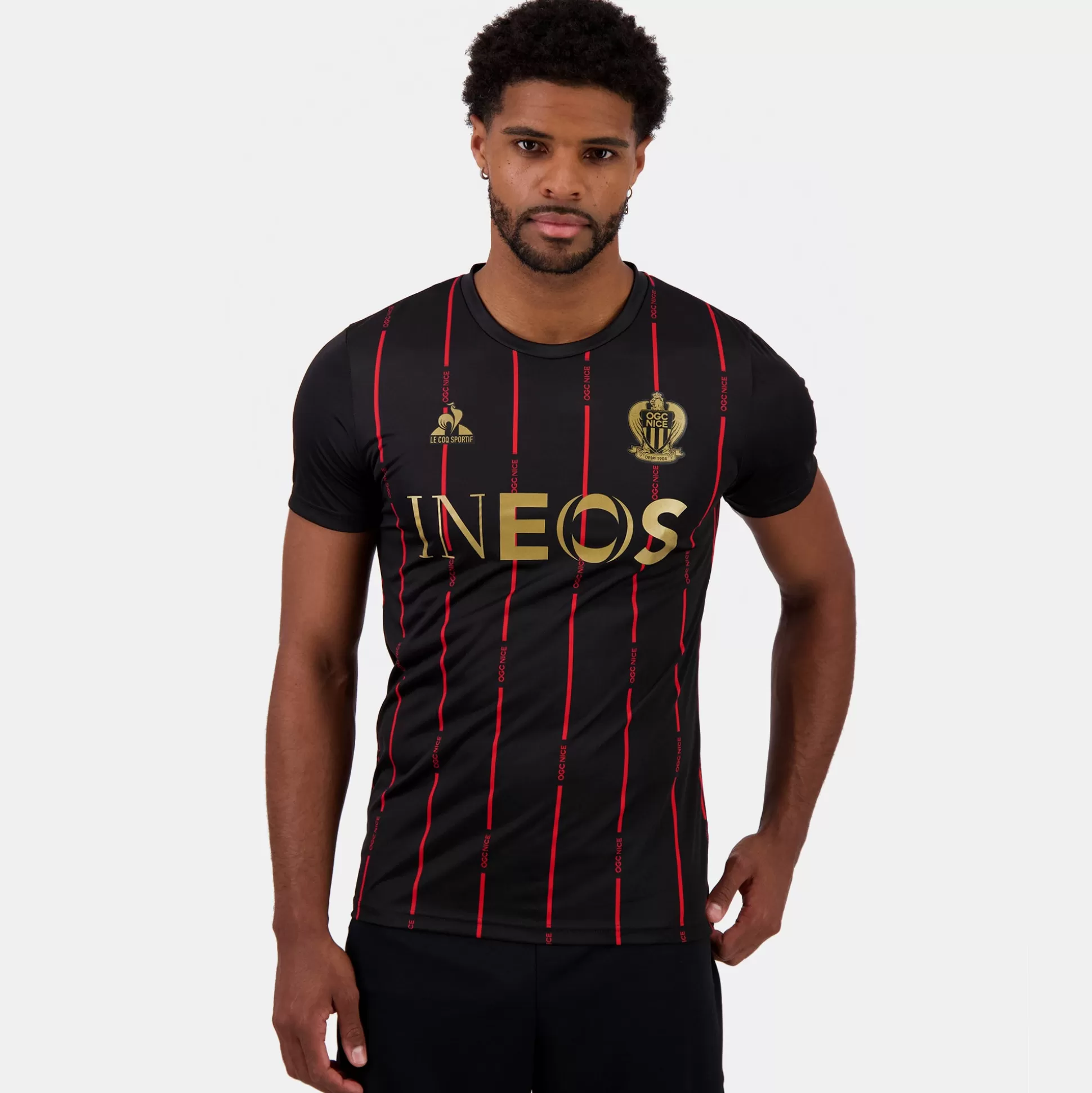 Homme Le Coq Sportif OGC Nice - Tenue de match Maillot Pré match officiel Homme