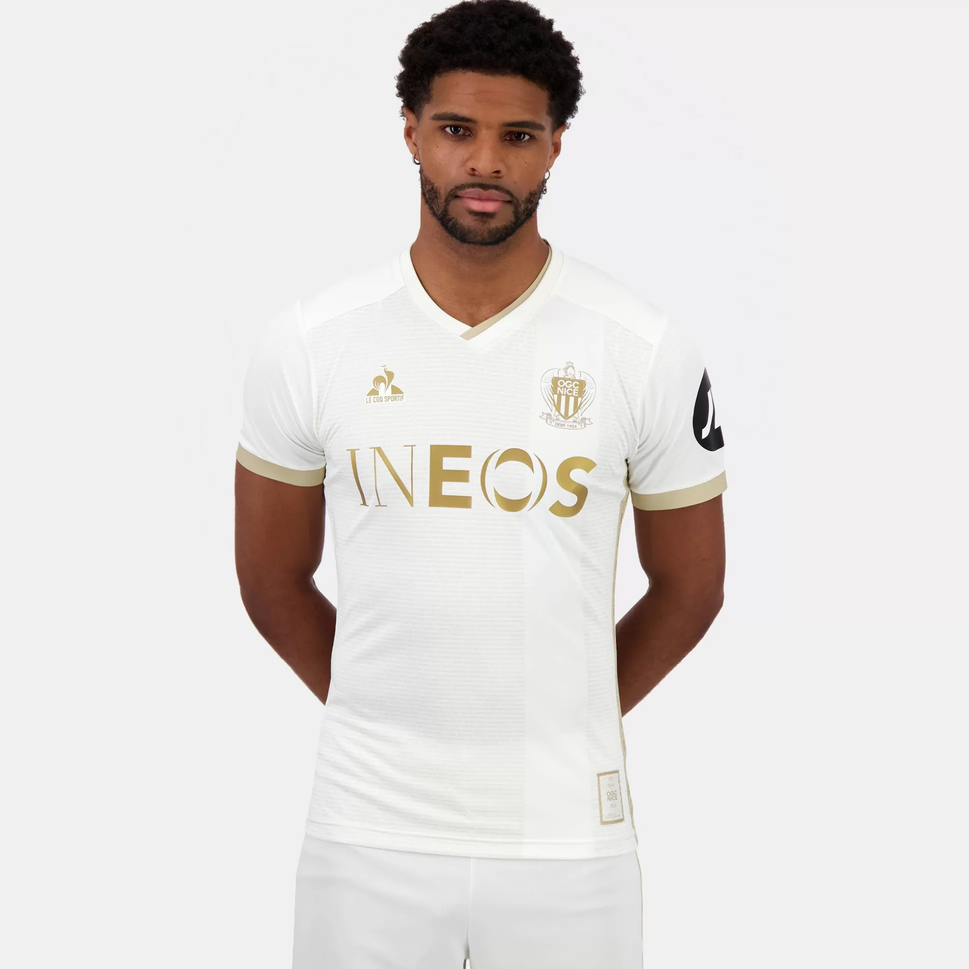 Homme Le Coq Sportif OGC Nice - Tenue de match Maillot pro Away officiel Unisexe