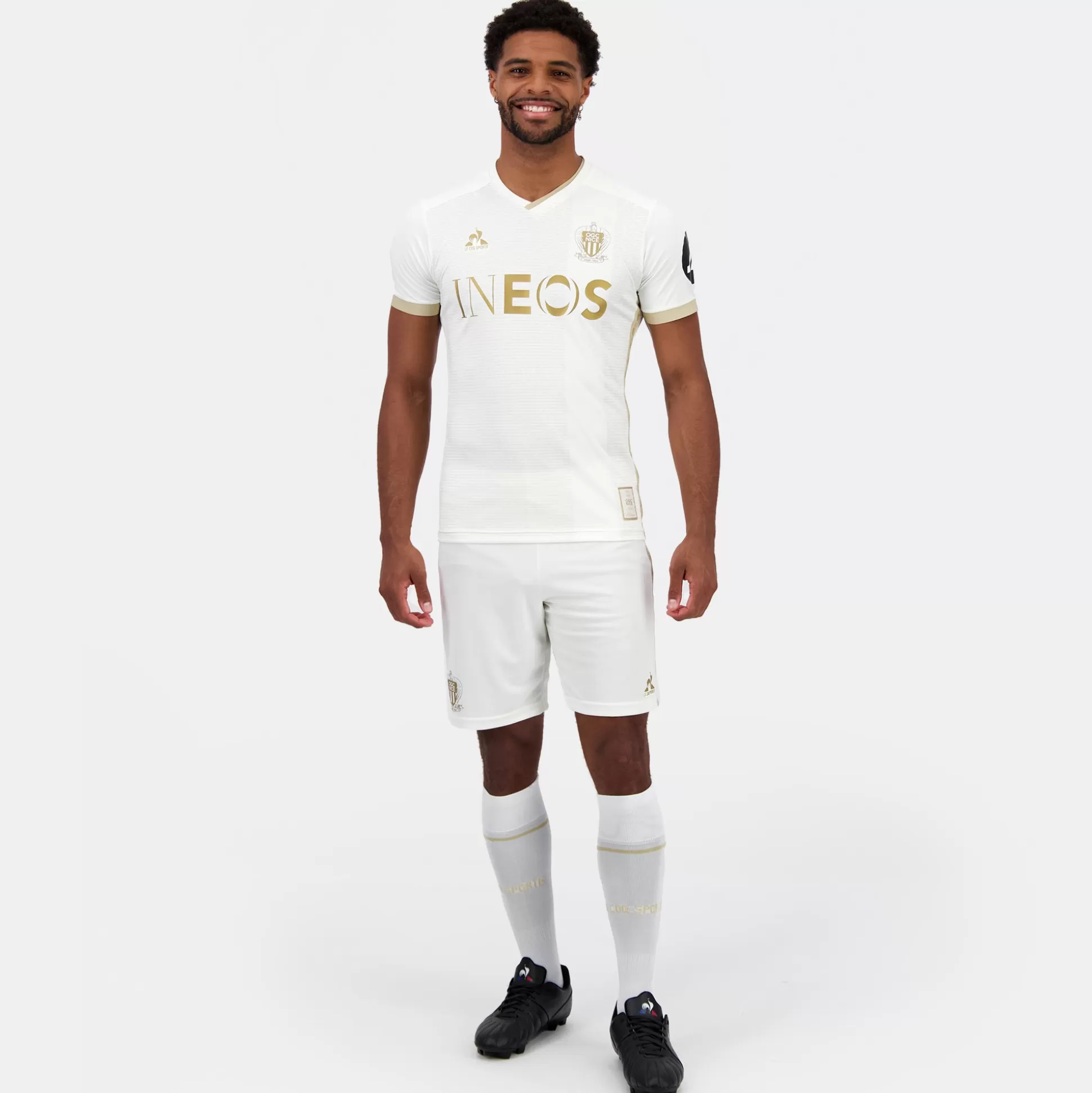 Homme Le Coq Sportif OGC Nice - Tenue de match Maillot pro Away officiel Unisexe