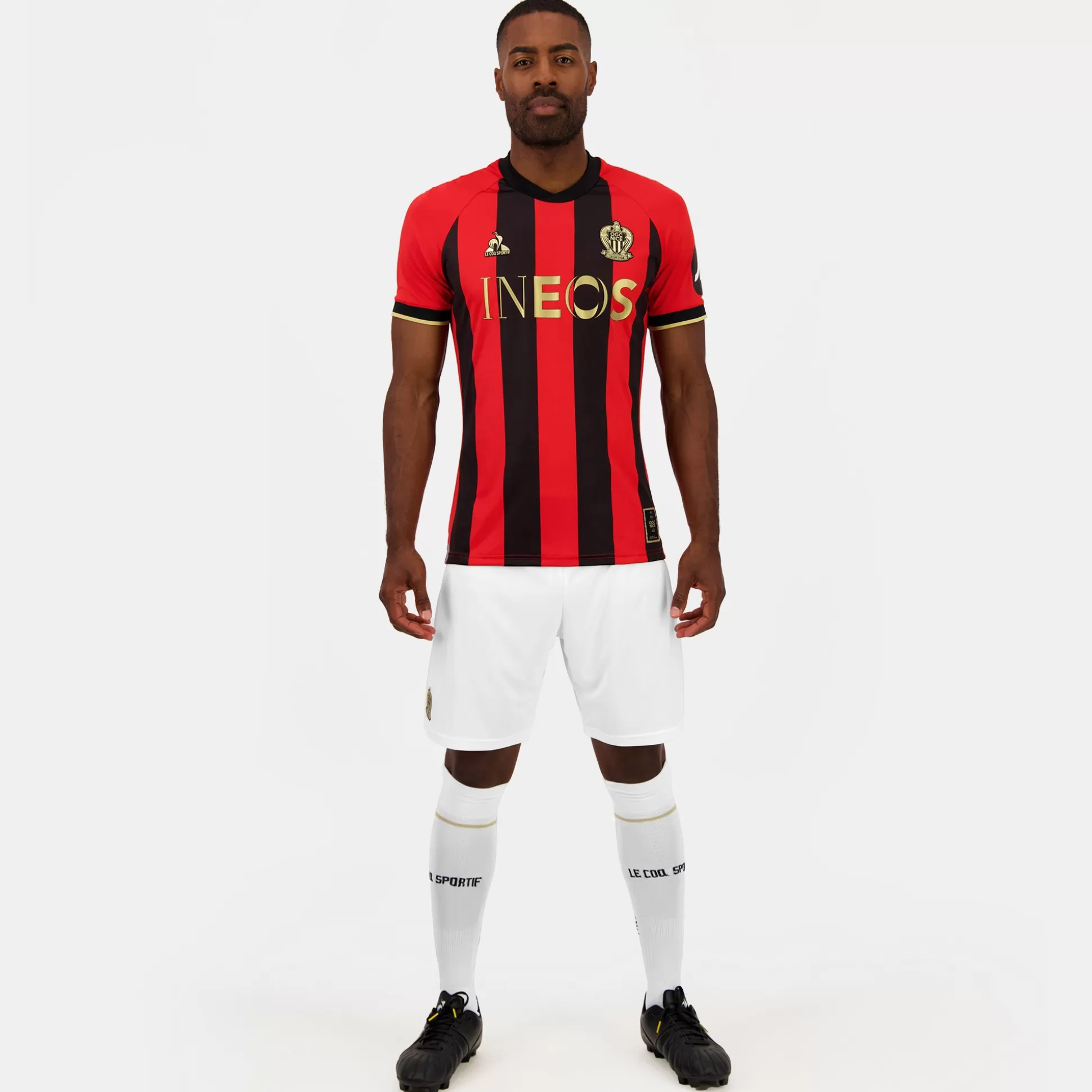 Homme Le Coq Sportif OGC Nice - Tenue de match Maillot pro Home officiel Homme