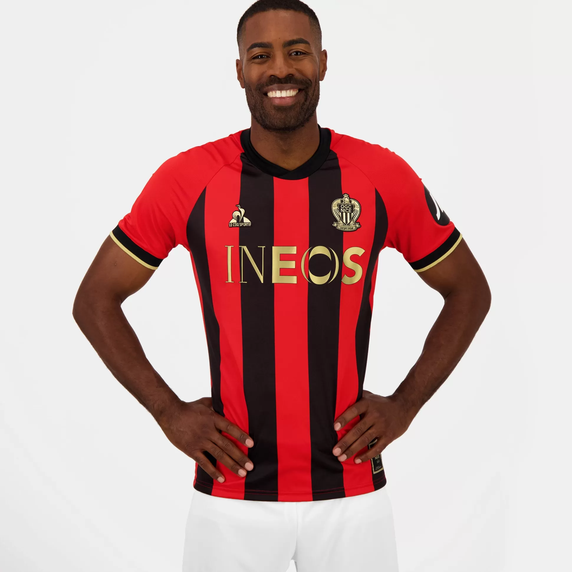 Homme Le Coq Sportif OGC Nice - Tenue de match Maillot pro Home officiel Homme