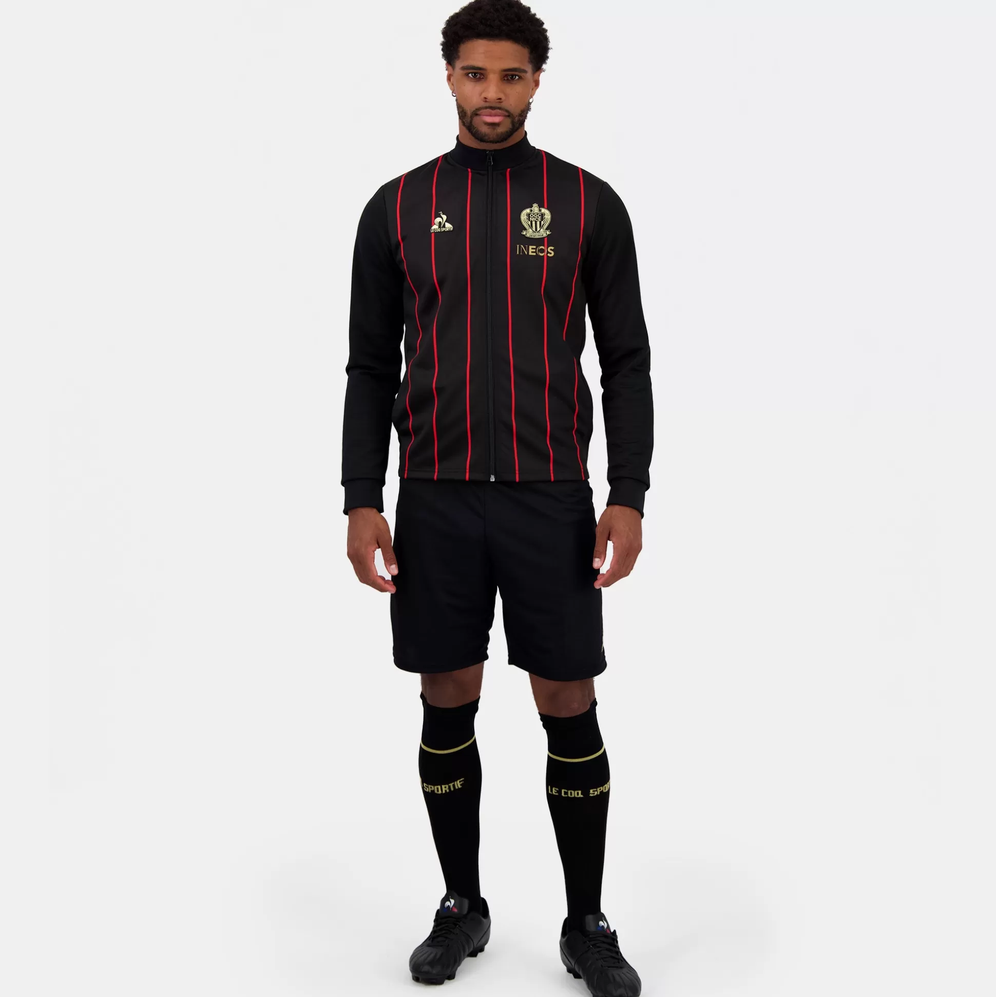 ogc_nice_sweat_zipp_unisexe_4.webp Homme Le Coq Sportif OGC Nice Sweat zippé Unisexe