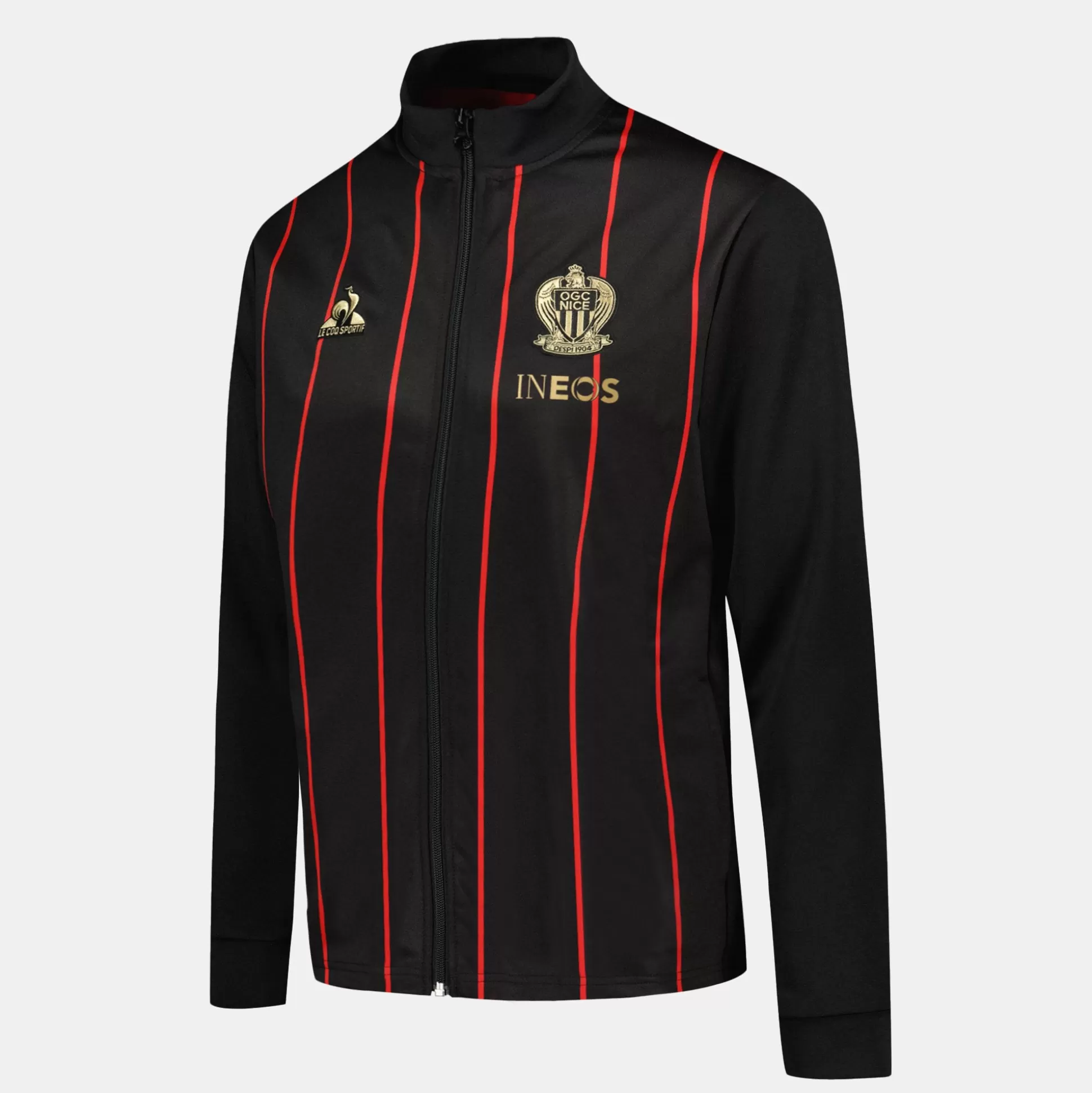 ogc_nice_sweat_zipp_unisexe_5.webp Homme Le Coq Sportif OGC Nice Sweat zippé Unisexe