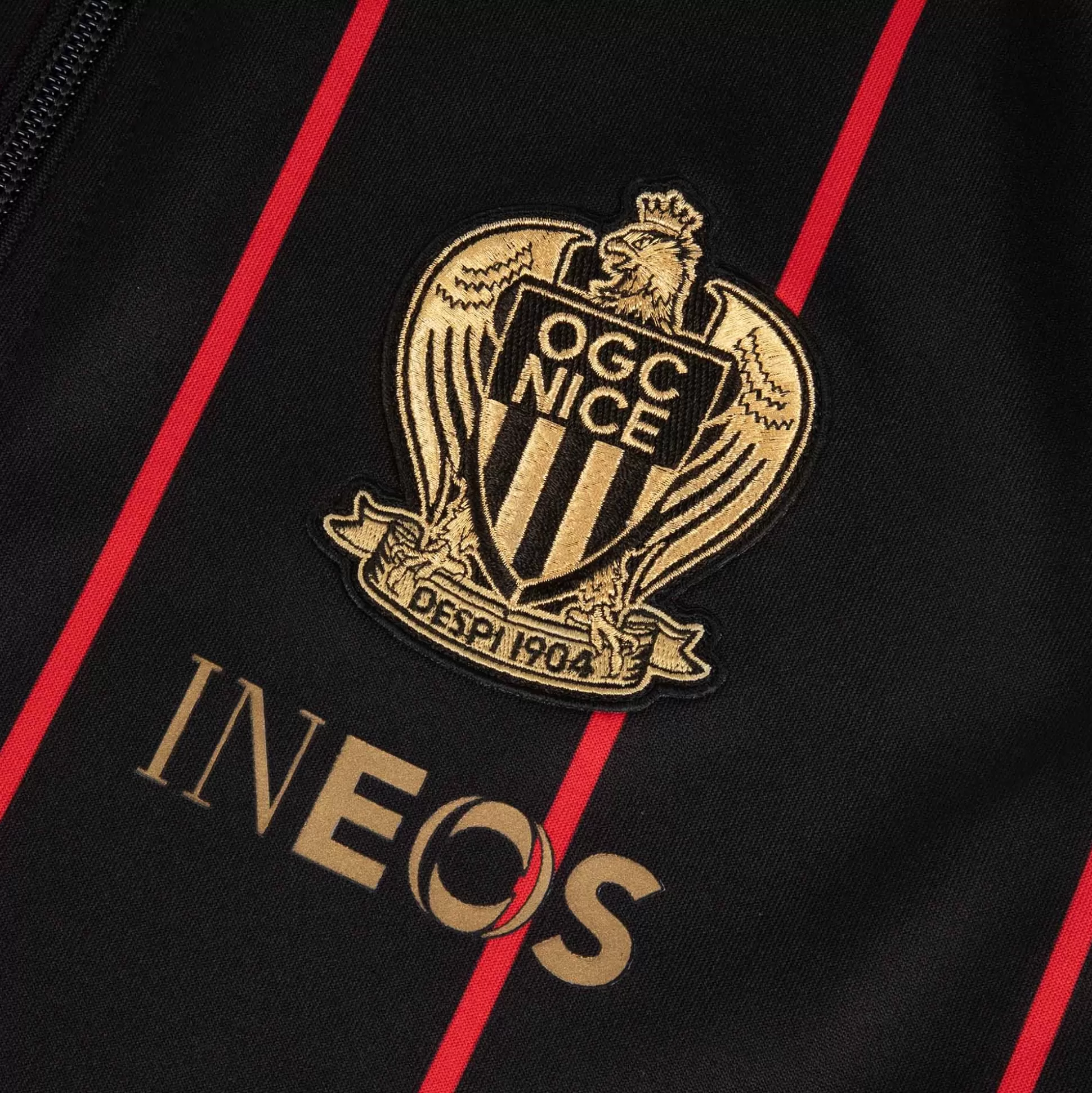 ogc_nice_sweat_zipp_unisexe_6.webp Homme Le Coq Sportif OGC Nice Sweat zippé Unisexe