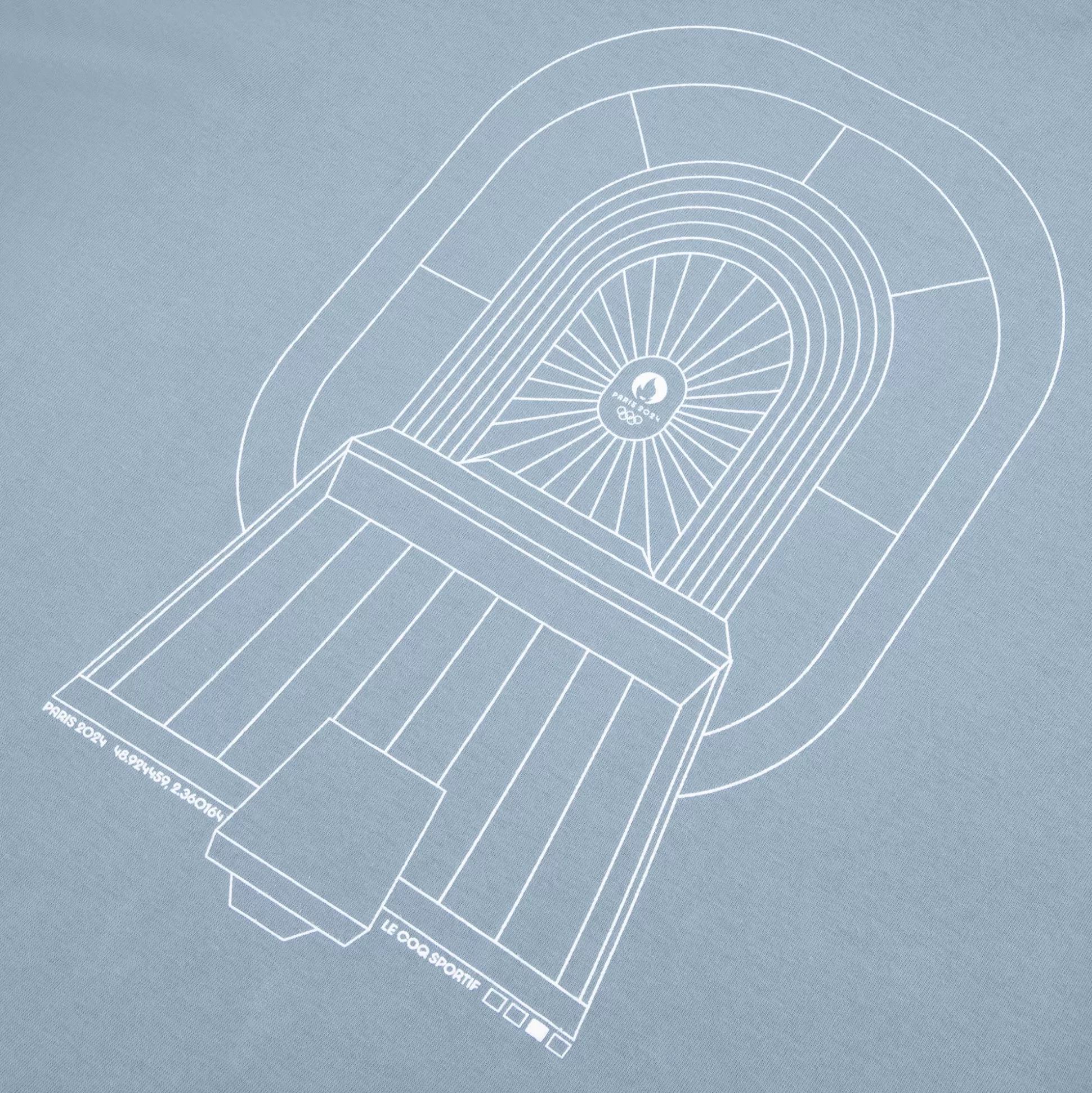 paris___le_coq_sportif_tshirt_capsule_saintdenis_unisexe_4.webp Homme Le Coq Sportif Paris 2024 | T-shirt capsule Saint-Denis Unisexe