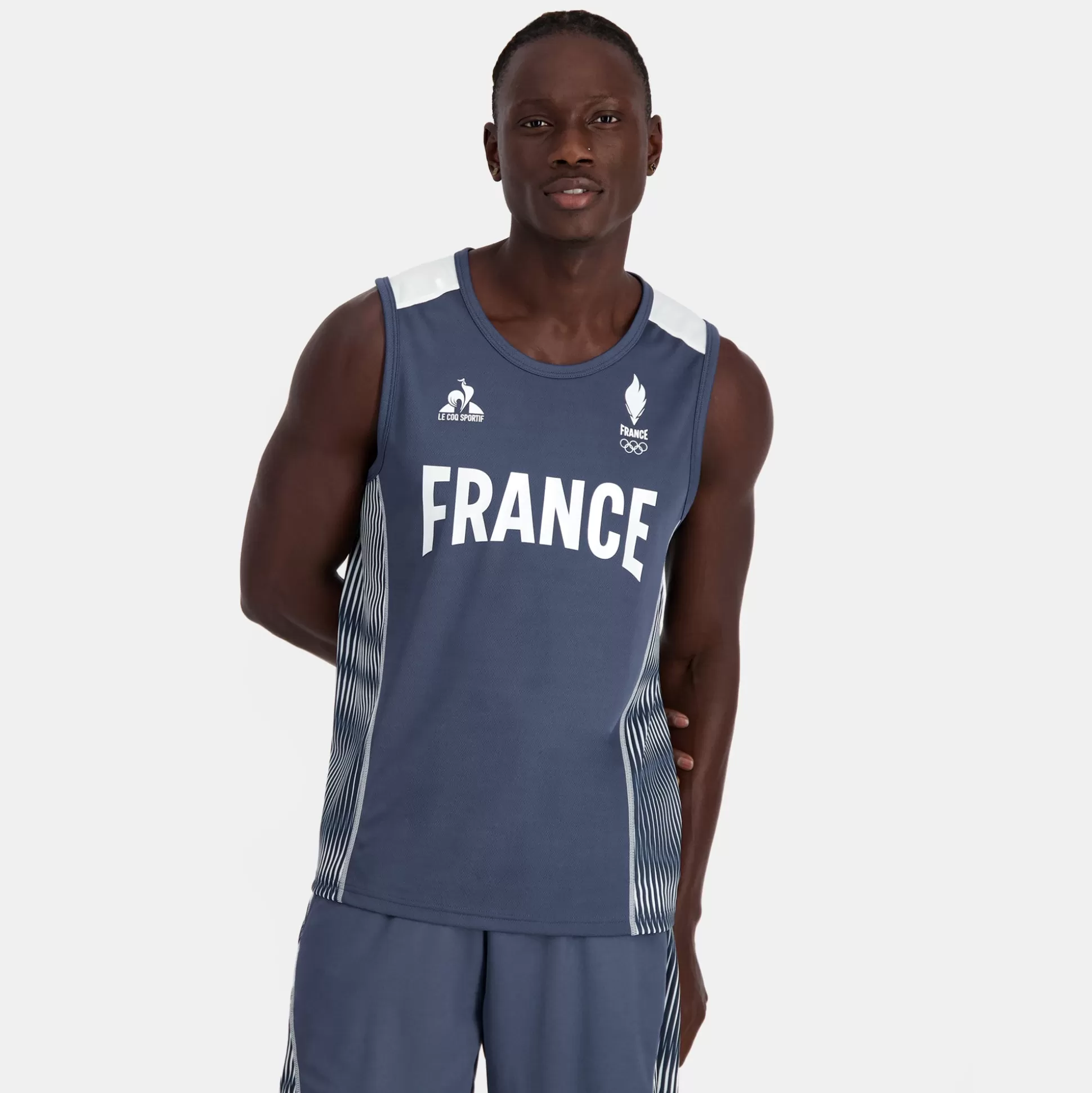 Homme Le Coq Sportif Équipe de France Olympique | Paris 2024 Débardeur Équipe de France Homme