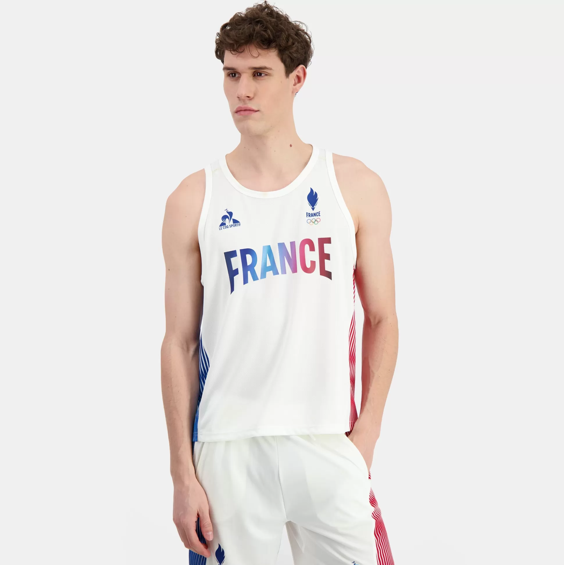 Homme Le Coq Sportif Équipe de France Olympique | Paris 2024 Débardeur Équipe de France Homme