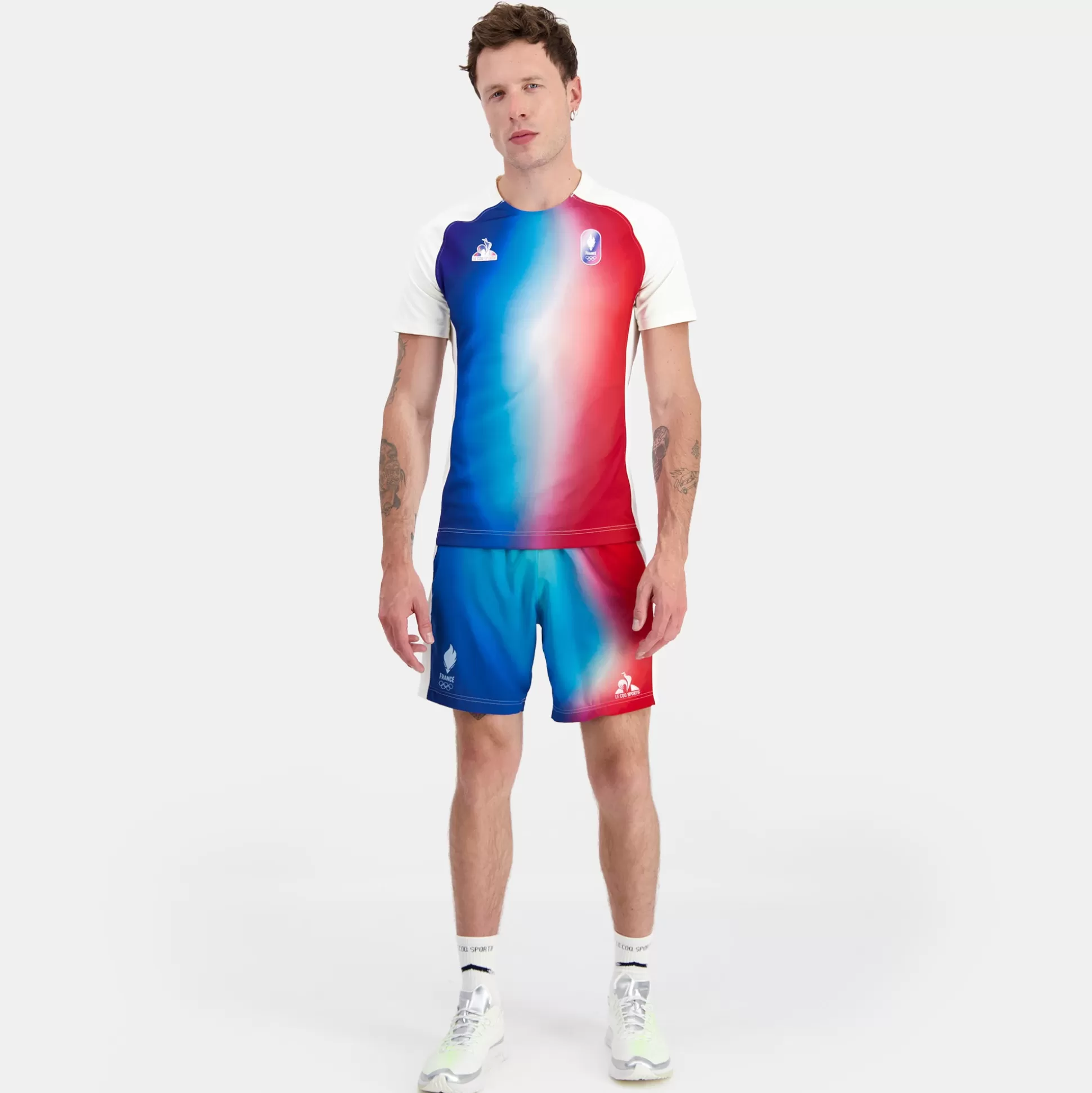 Homme Le Coq Sportif Équipe de France Olympique | Paris 2024 Maillot performance rugby Équipe de France Homme
