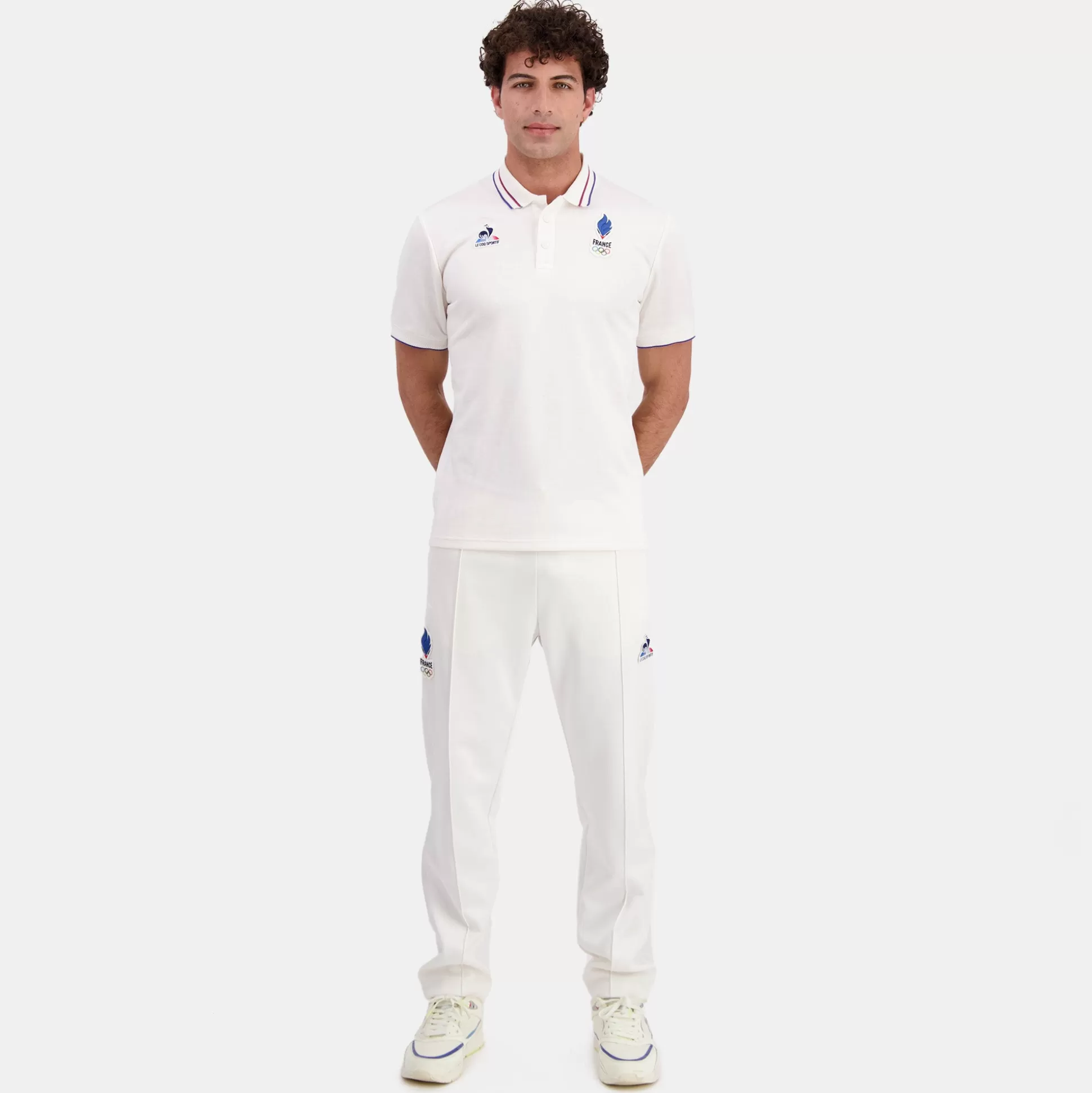 Homme Le Coq Sportif Équipe de France Olympique | Paris 2024 Pantalon de Podium Équipe de France Homme
