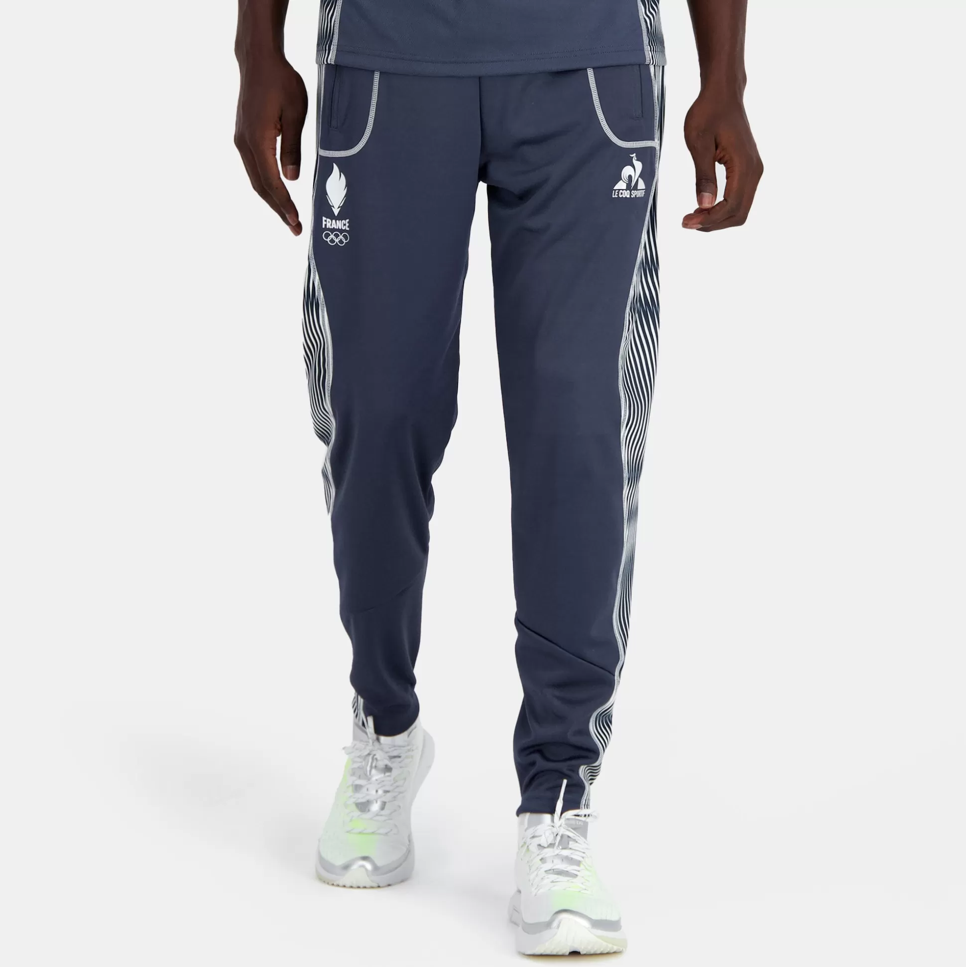 Homme Le Coq Sportif Équipe de France Olympique | Paris 2024 Pantalon training officiel Équipe de France Homme