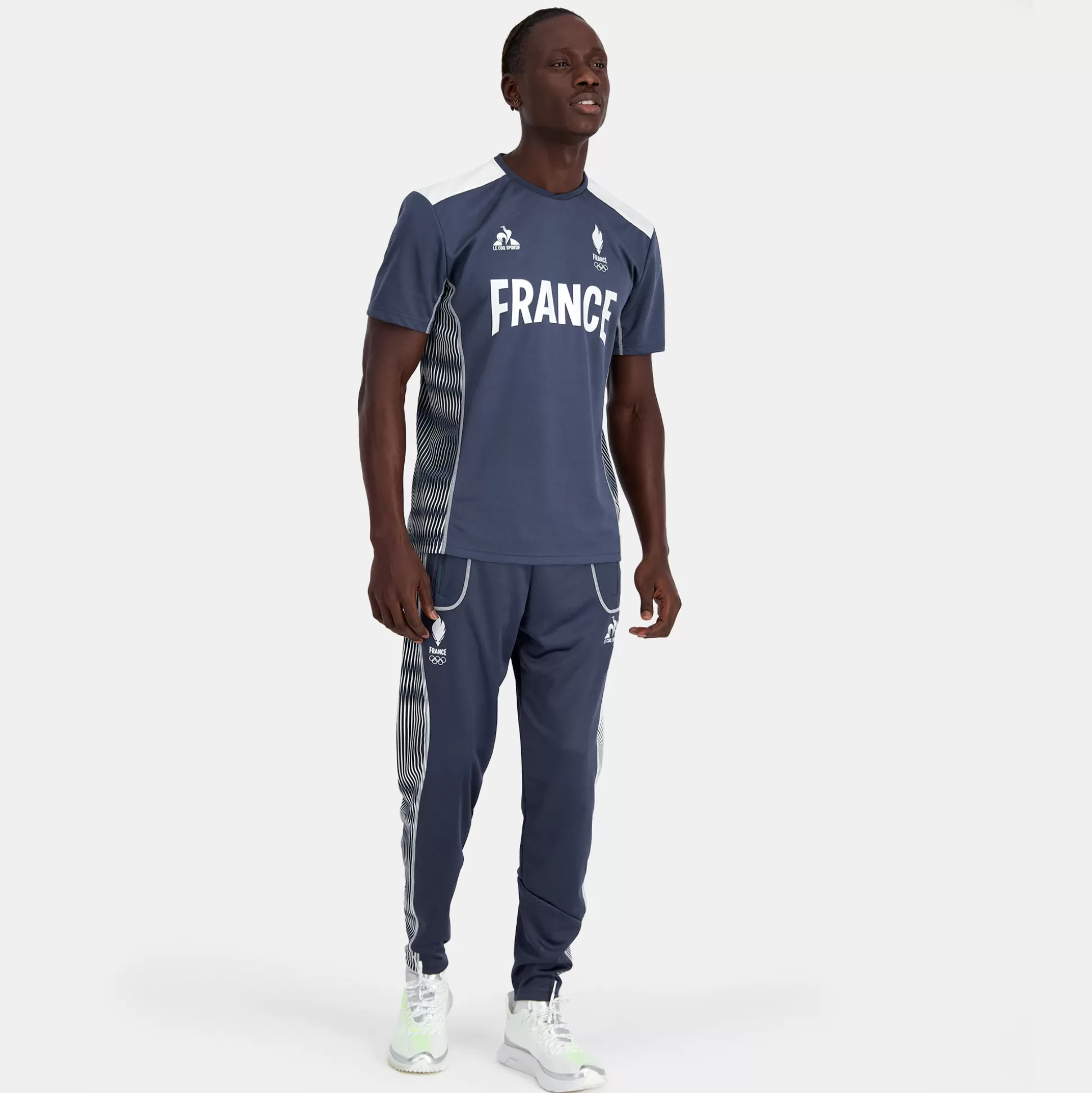Homme Le Coq Sportif Équipe de France Olympique | Paris 2024 Pantalon training officiel Équipe de France Homme