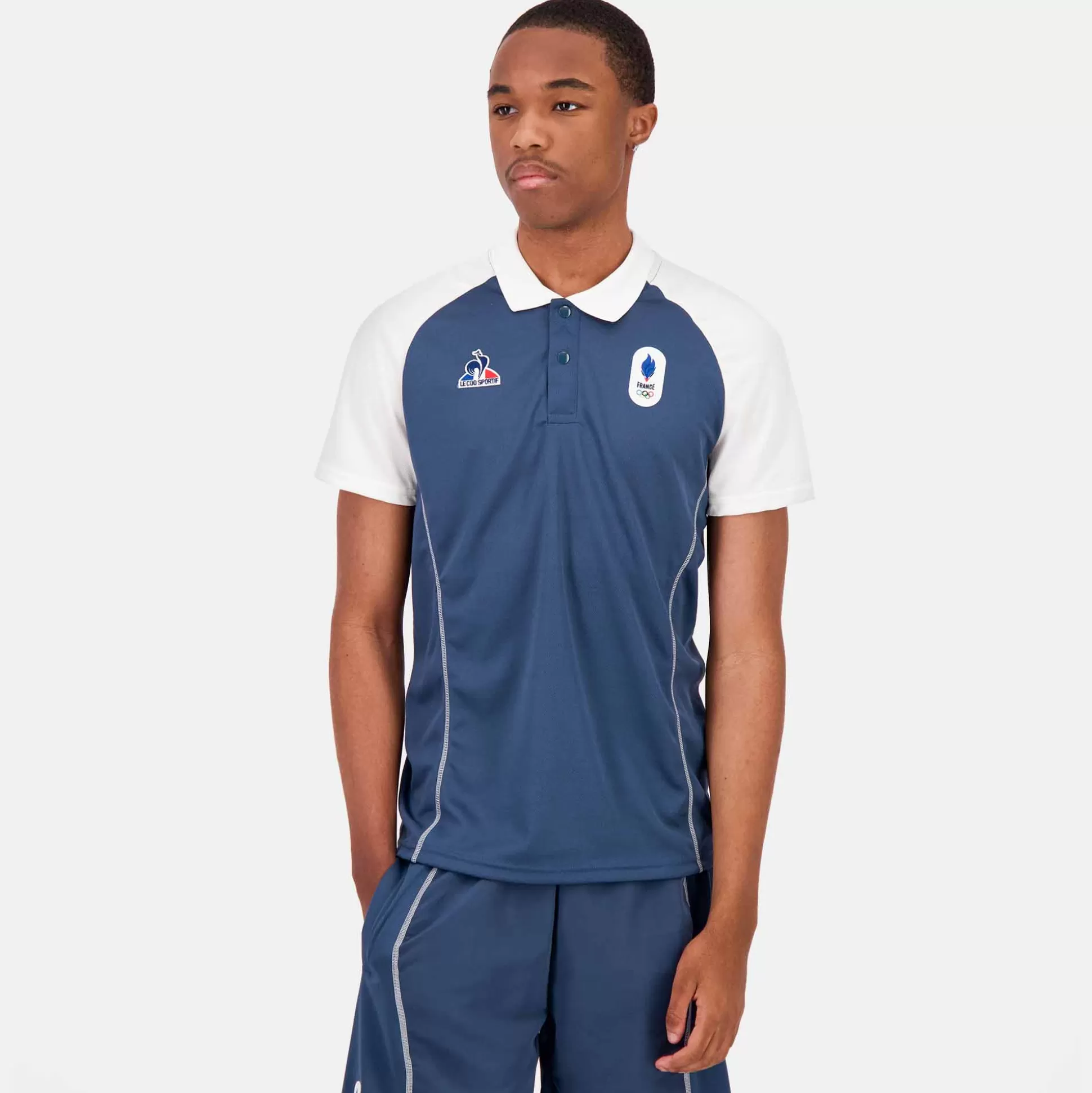 Homme Le Coq Sportif Équipe de France Olympique | Paris 2024 Polo Équipe de France Homme