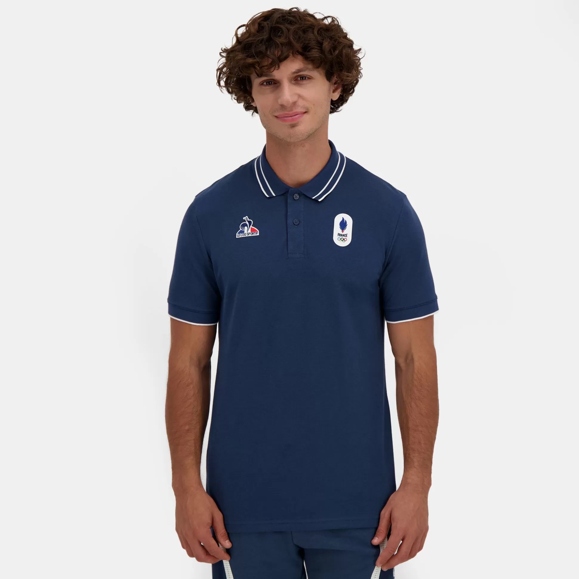 Homme Le Coq Sportif Équipe de France Olympique | Paris 2024 Polo Équipe de France Homme