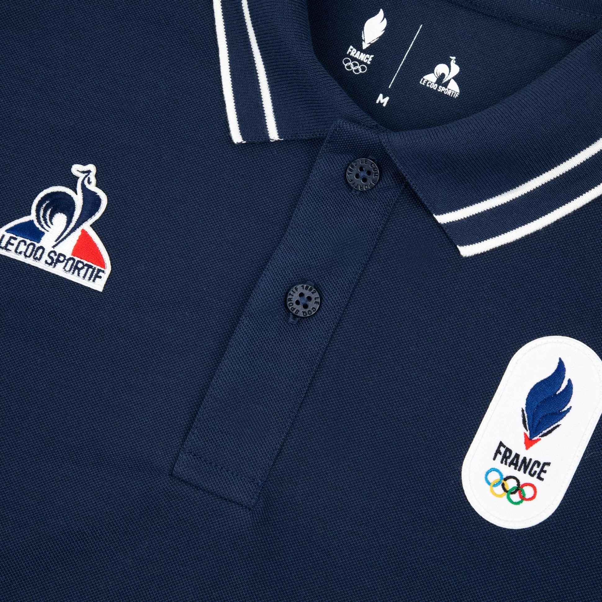 Homme Le Coq Sportif Équipe de France Olympique | Paris 2024 Polo Équipe de France Homme