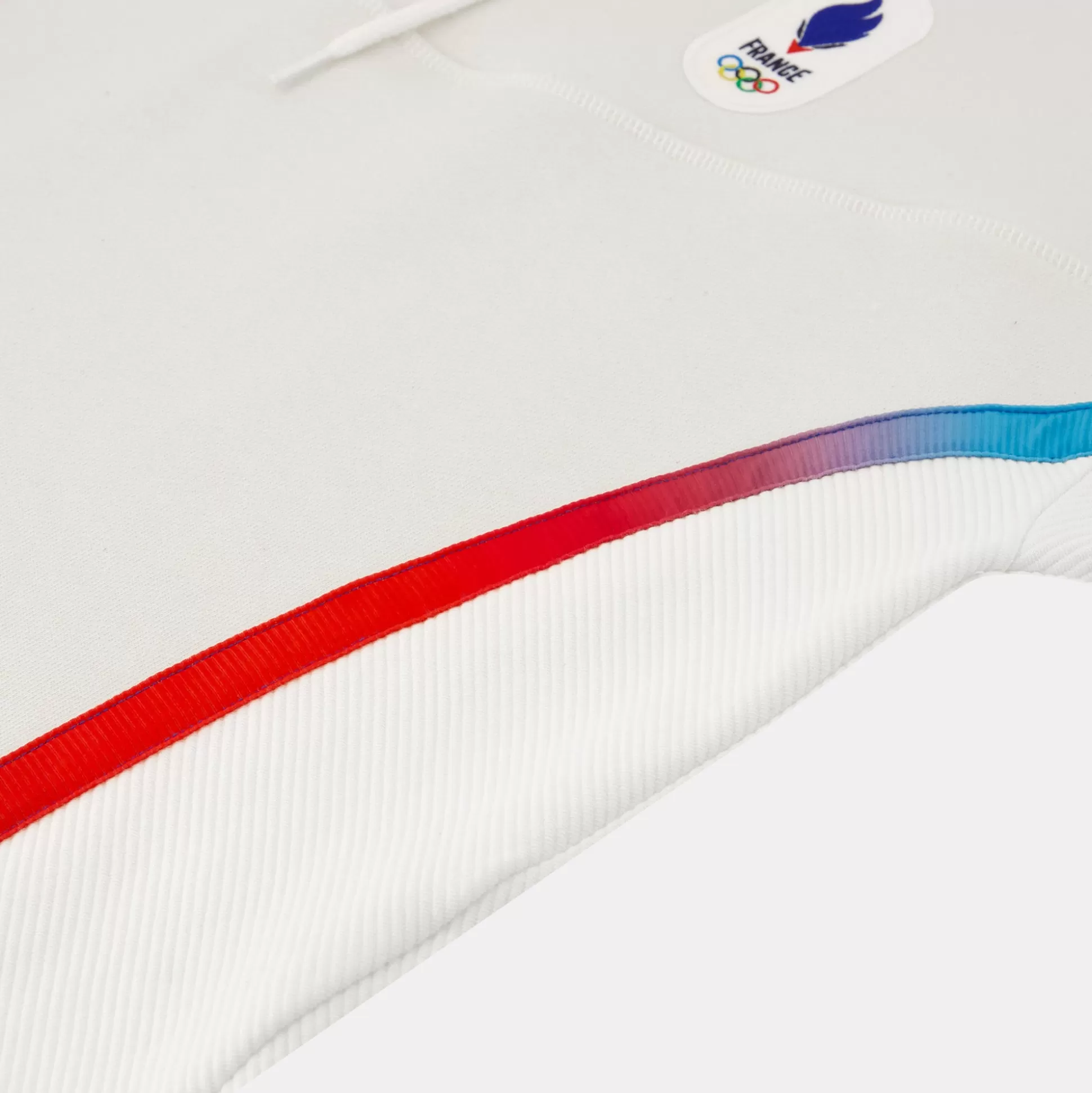 Femme Le Coq Sportif Équipe de France Olympique | Paris 2024 Sweat crop à capuche officiel Équipe de France Femme