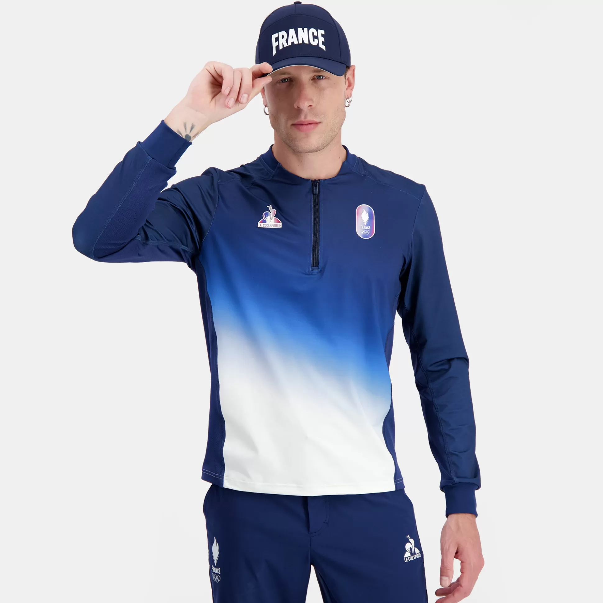 Homme Le Coq Sportif Équipe de France Olympique | Paris 2024 Sweat Équipe de France Homme