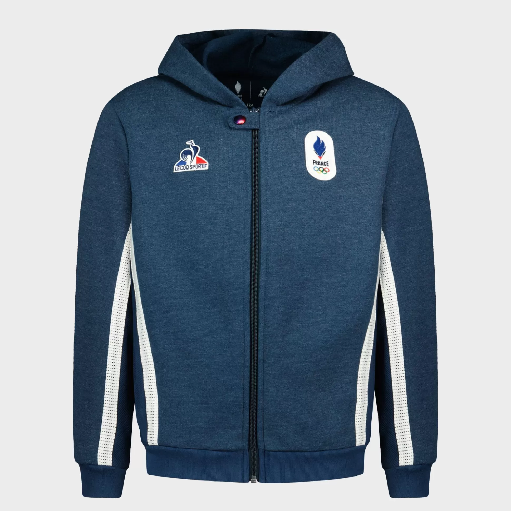 Enfant Le Coq Sportif Équipe de France Olympique | Paris 2024 Sweat zippé à capuche Équipe de France Enfant