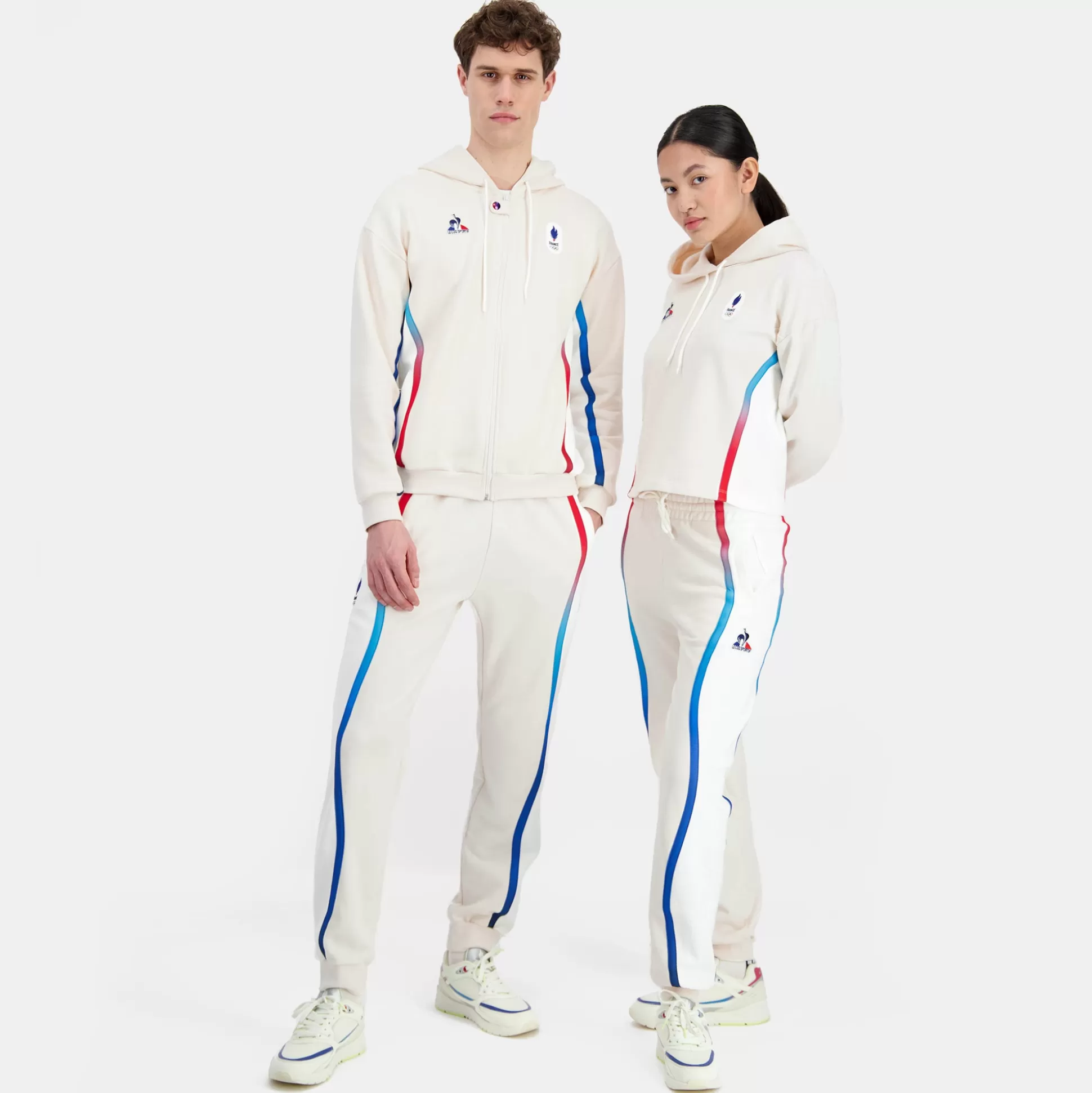 Homme Le Coq Sportif Équipe de France Olympique | Paris 2024 Sweat zippé à capuche Équipe de France Homme