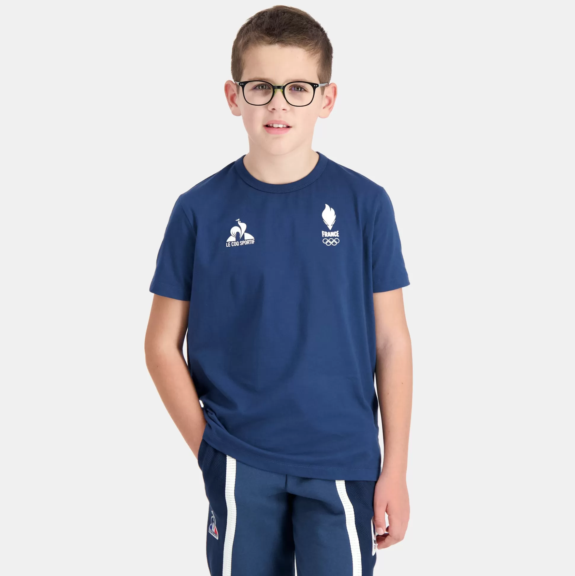 Enfant Le Coq Sportif Équipe de France Olympique | Paris 2024 T-shirt Équipe de France Enfant