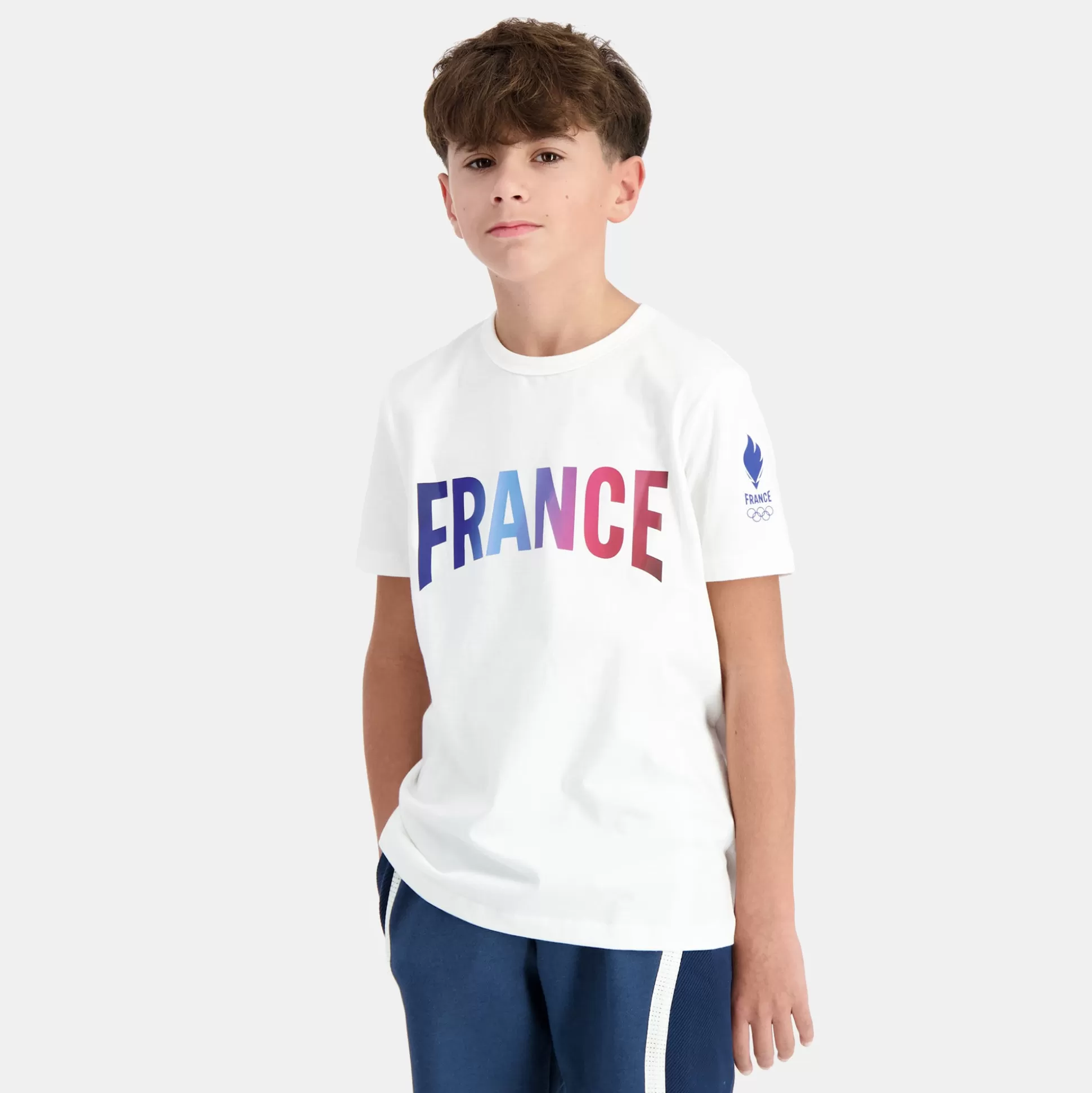 Enfant Le Coq Sportif Équipe de France Olympique | Paris 2024 T-shirt Équipe de France Enfant