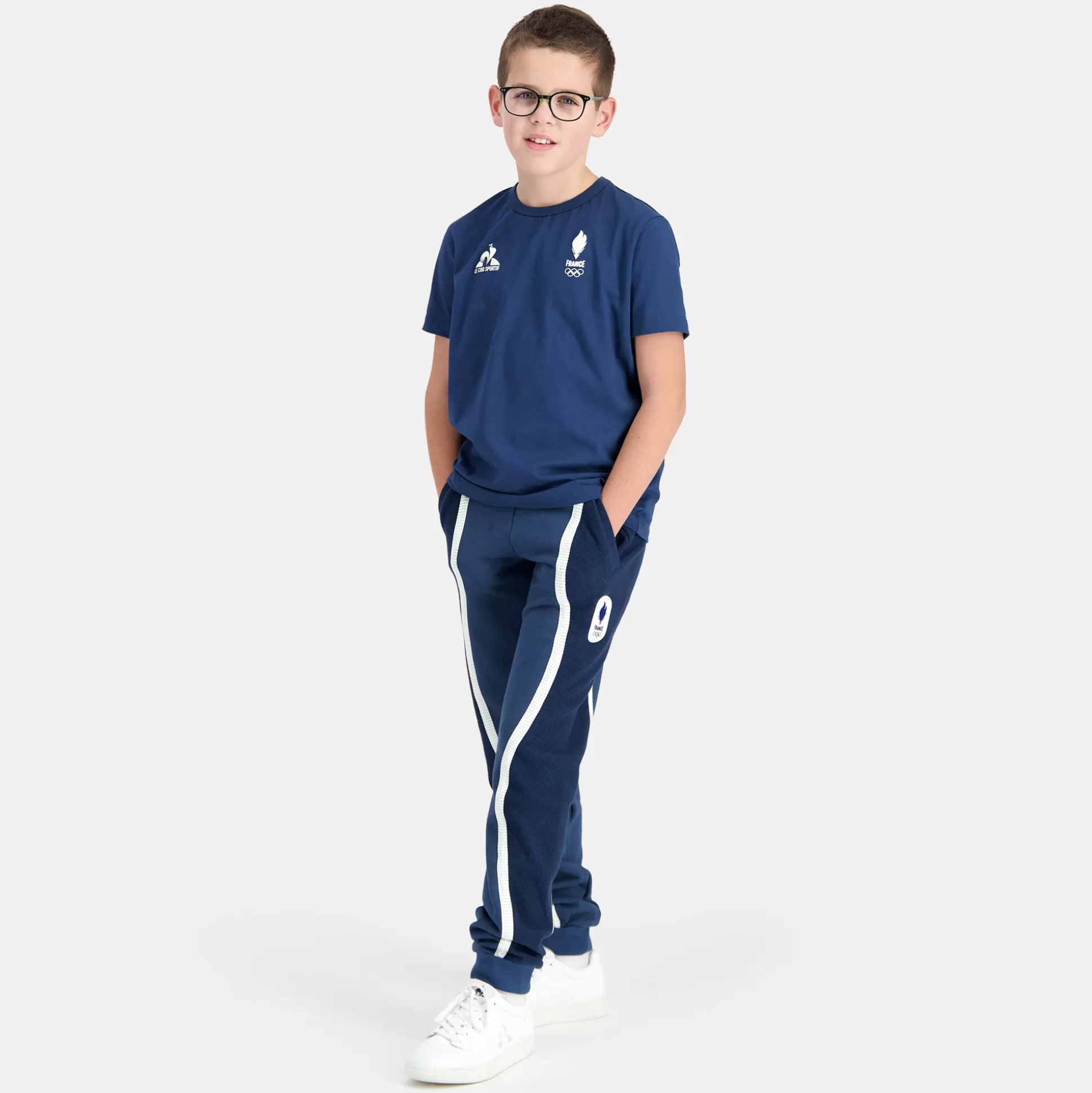 Enfant Le Coq Sportif Équipe de France Olympique | Paris 2024 T-shirt Équipe de France Enfant