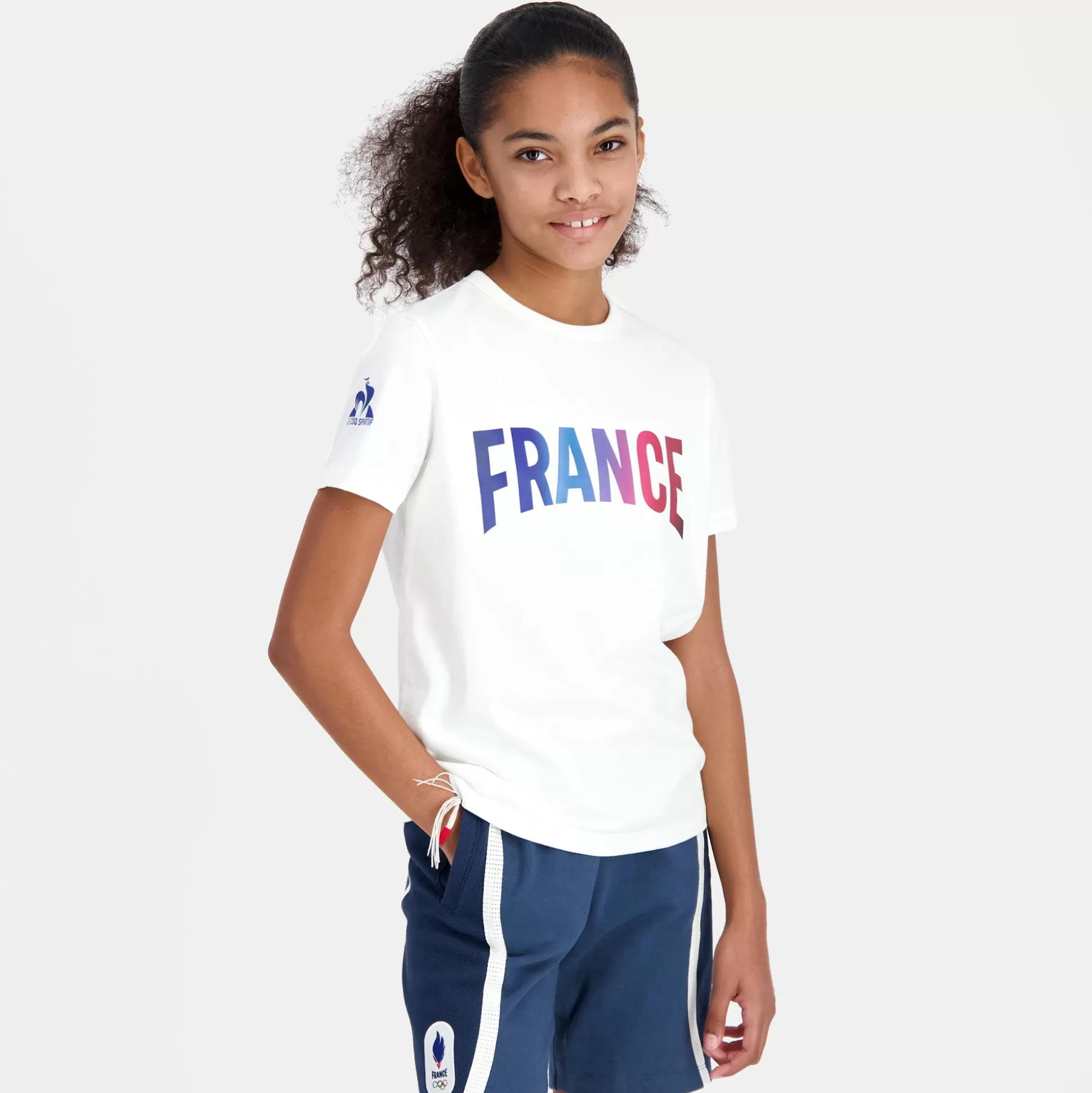Enfant Le Coq Sportif Équipe de France Olympique | Paris 2024 T-shirt Équipe de France Enfant
