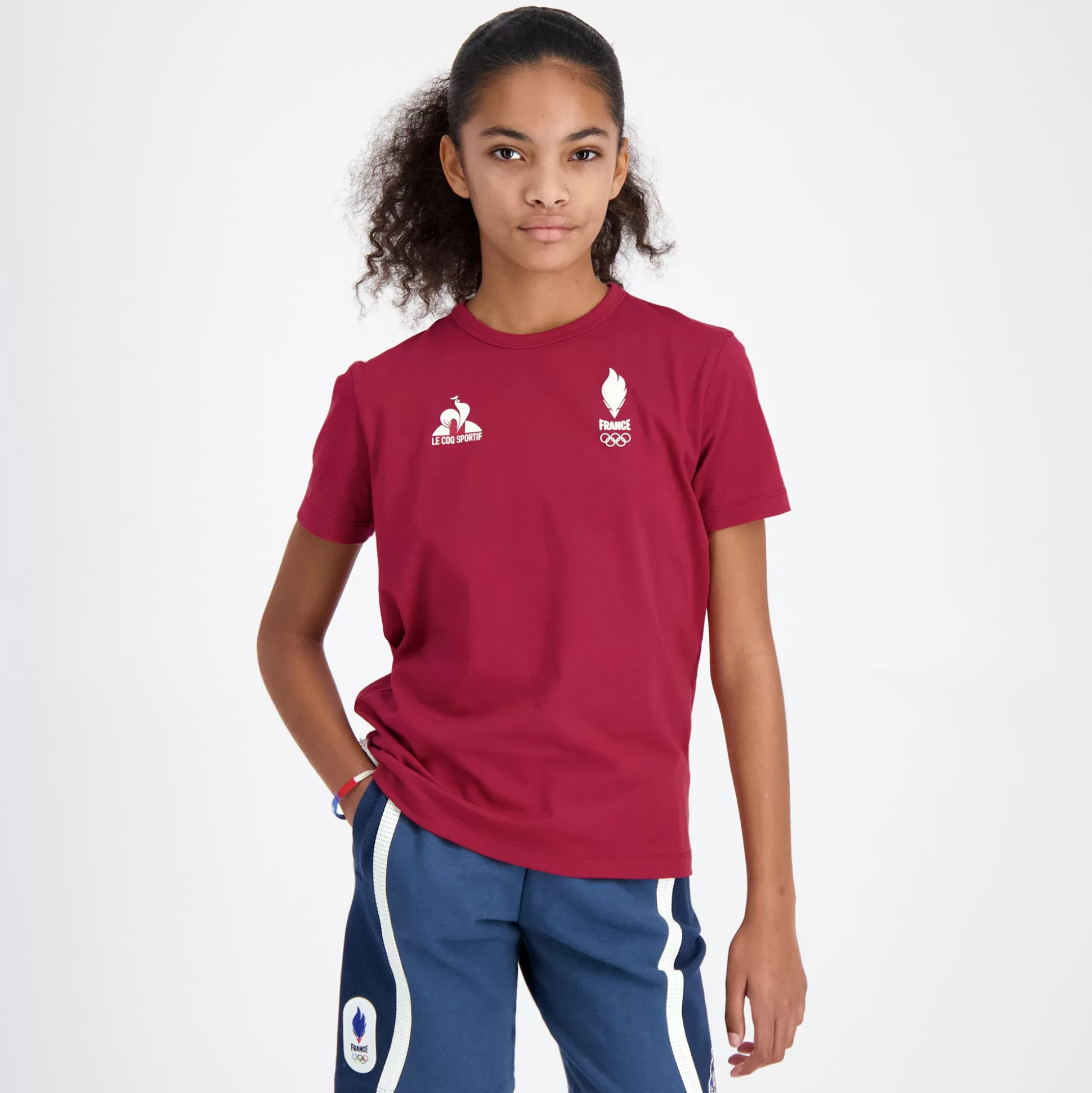 Enfant Le Coq Sportif Équipe de France Olympique | Paris 2024 T-shirt Équipe de France Enfant