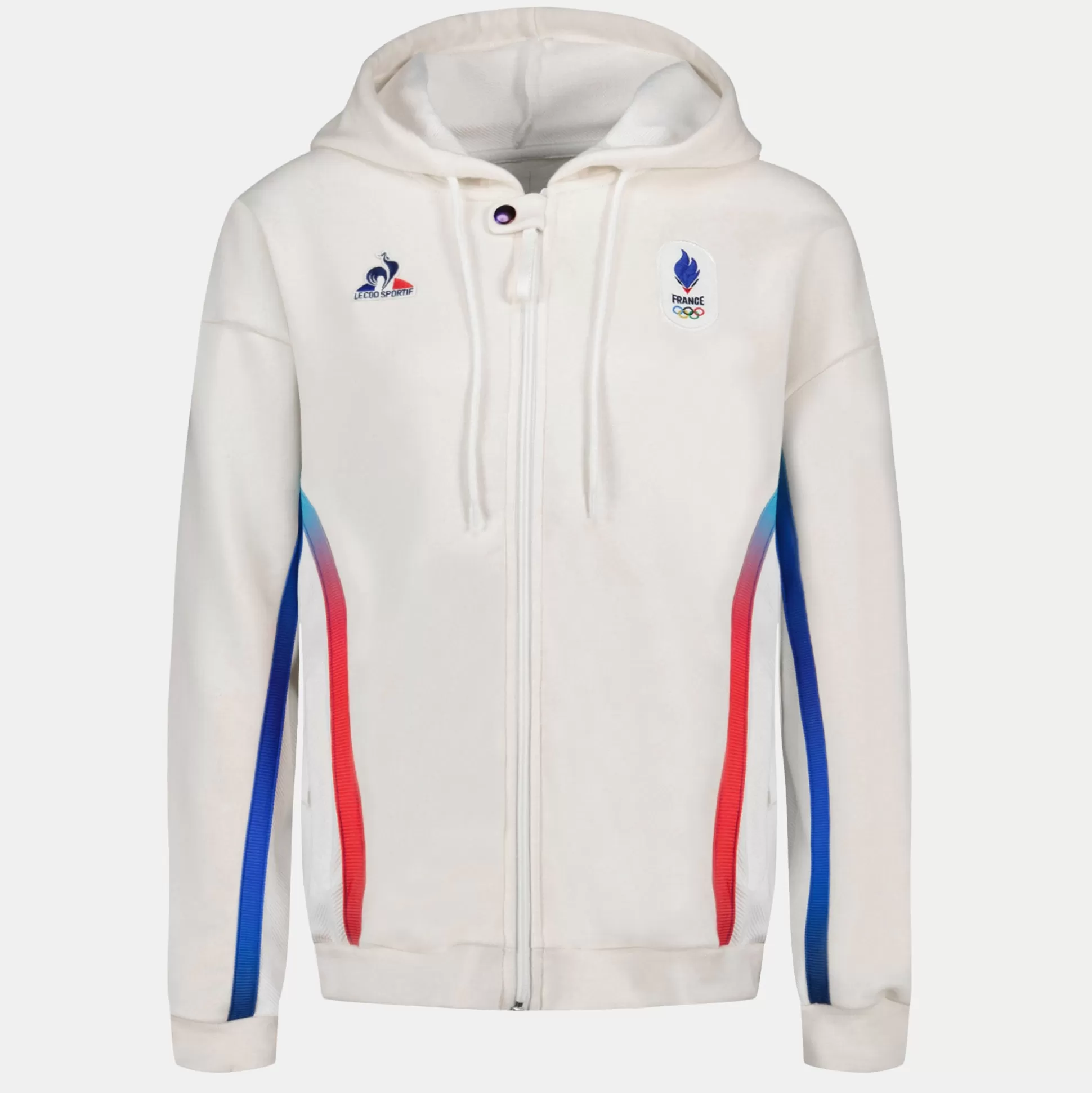Femme Le Coq Sportif Équipe de France Olympique | Paris 2024 Veste à capuche officielle Équipe de France Femme