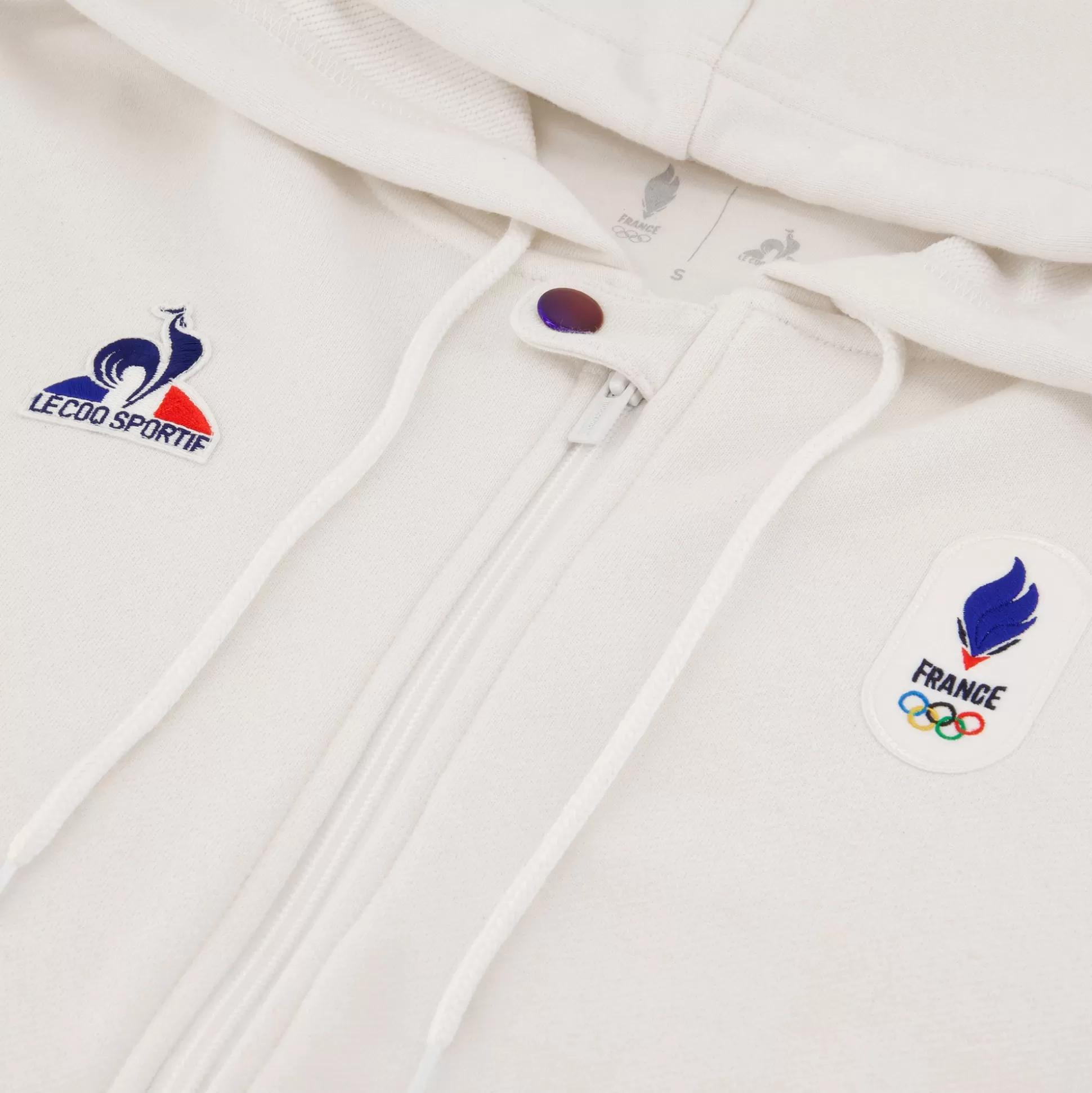 Femme Le Coq Sportif Équipe de France Olympique | Paris 2024 Veste à capuche officielle Équipe de France Femme