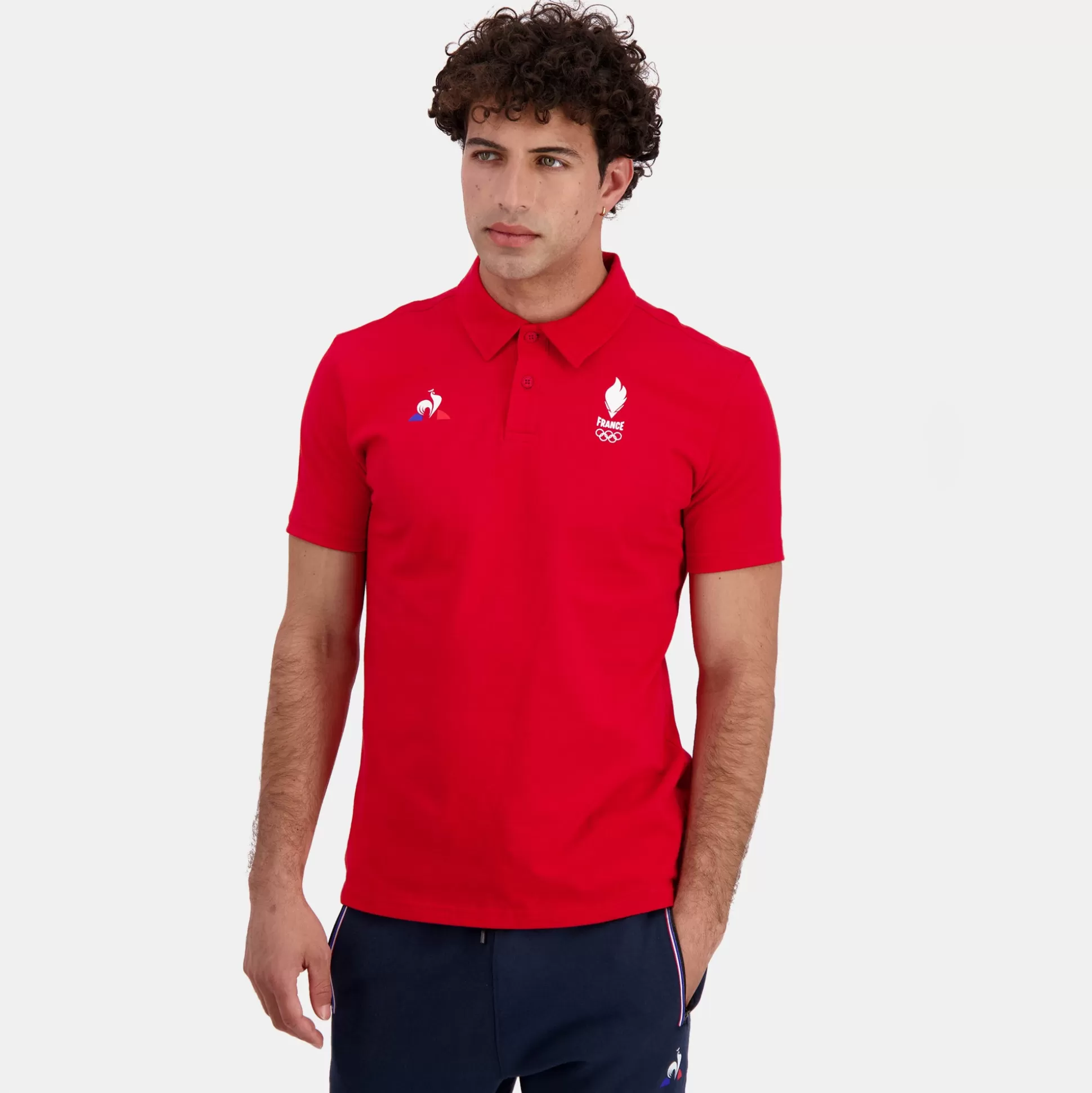Homme Le Coq Sportif Équipe de France Olympique Polo Homme