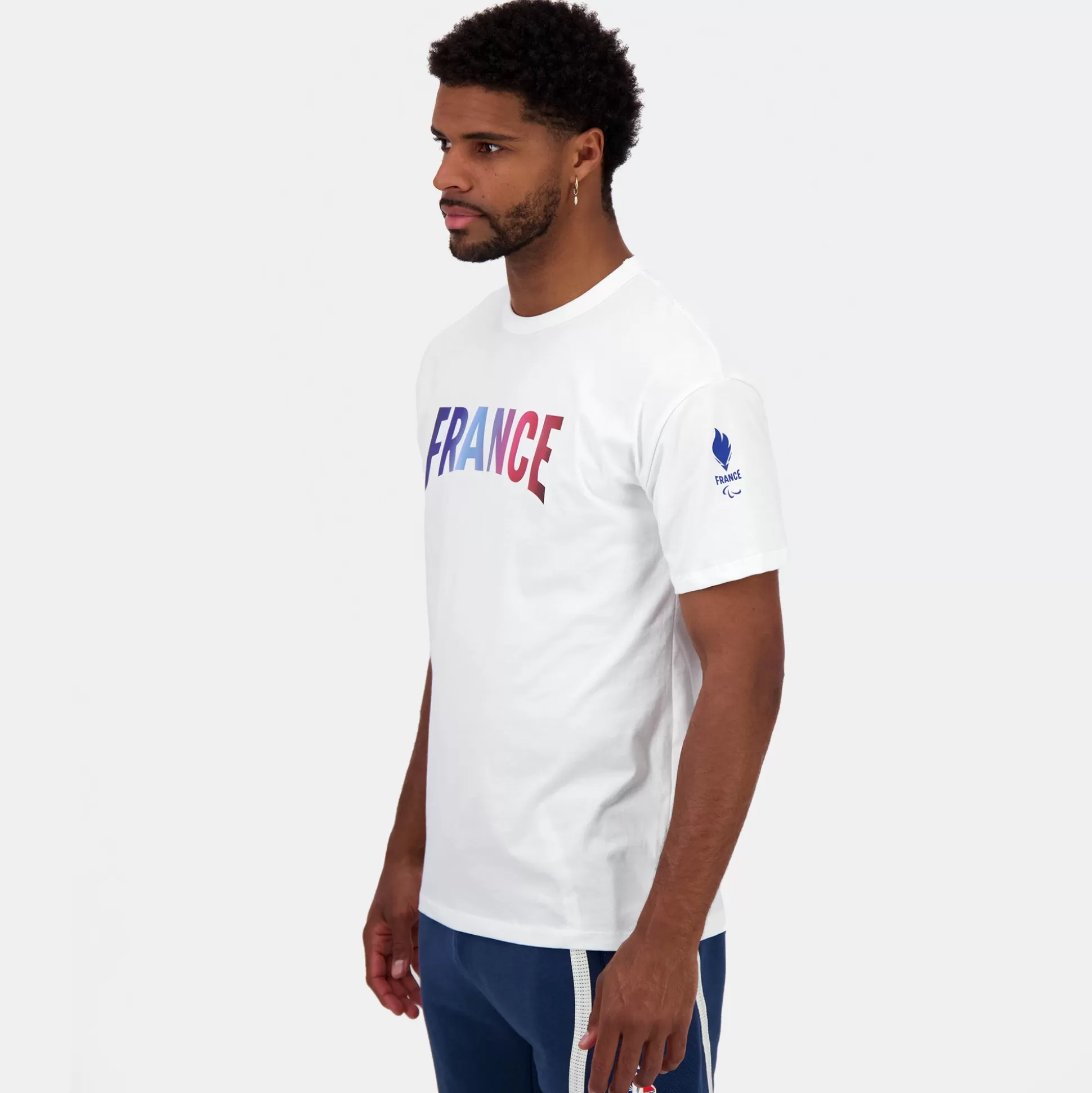 Homme Le Coq Sportif Équipe de France Paralympique Paris 2024 T-shirt Équipe de France Homme
