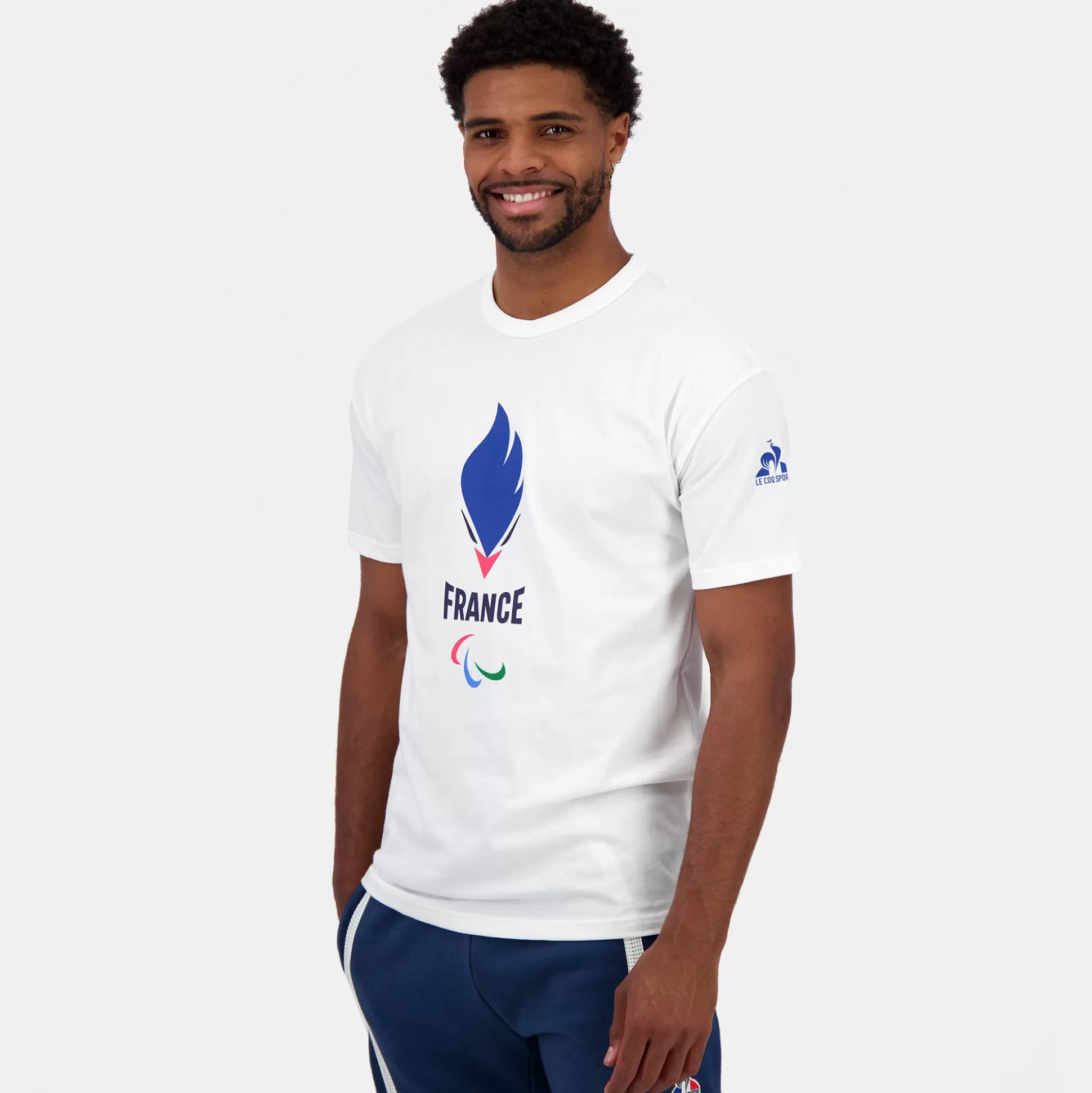 Homme Le Coq Sportif Équipe de France Paralympique Paris 2024 T-shirt Équipe de France Homme