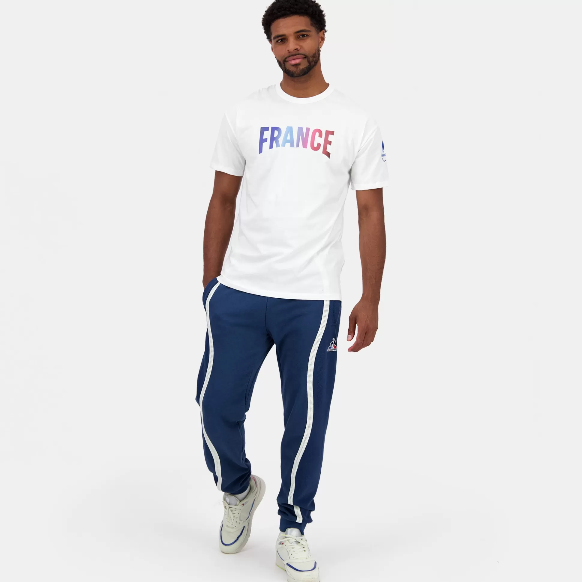 Homme Le Coq Sportif Équipe de France Paralympique Paris 2024 T-shirt Équipe de France Homme