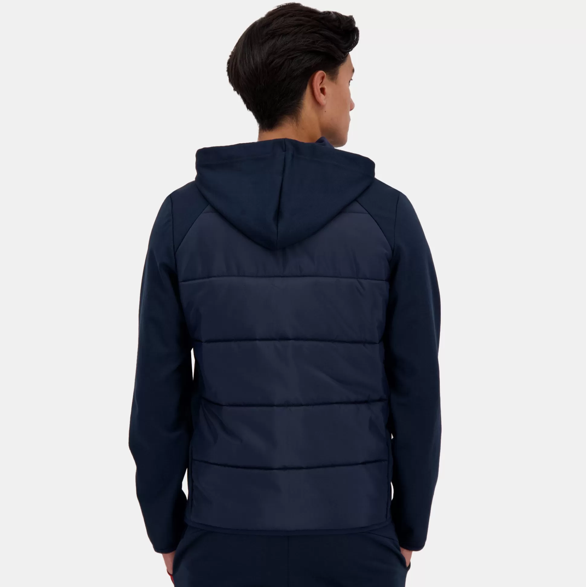 Homme Le Coq Sportif Tricolore Sweat zippé à capuche Homme