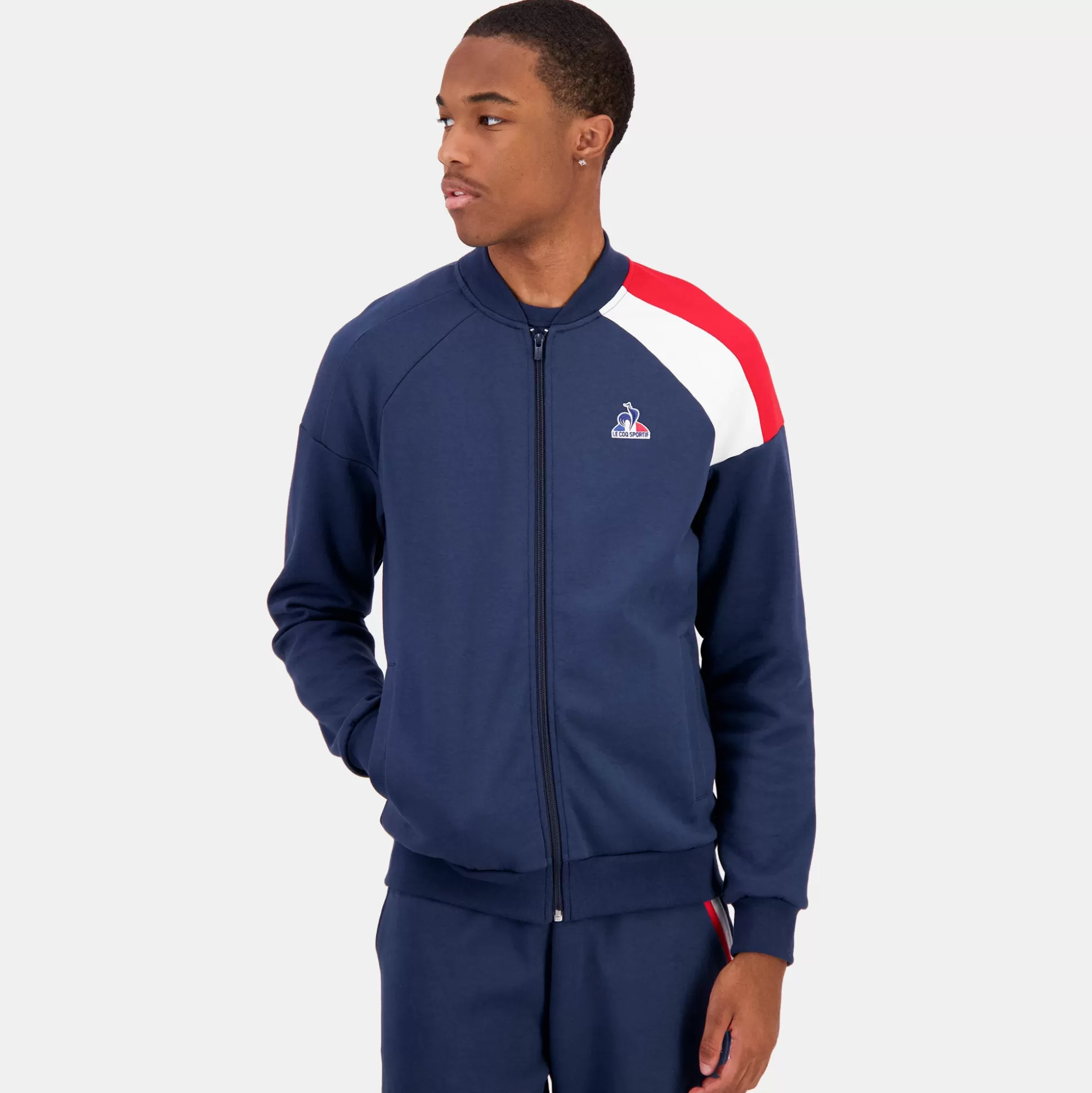 Homme Le Coq Sportif Tricolore Sweat zippé Homme